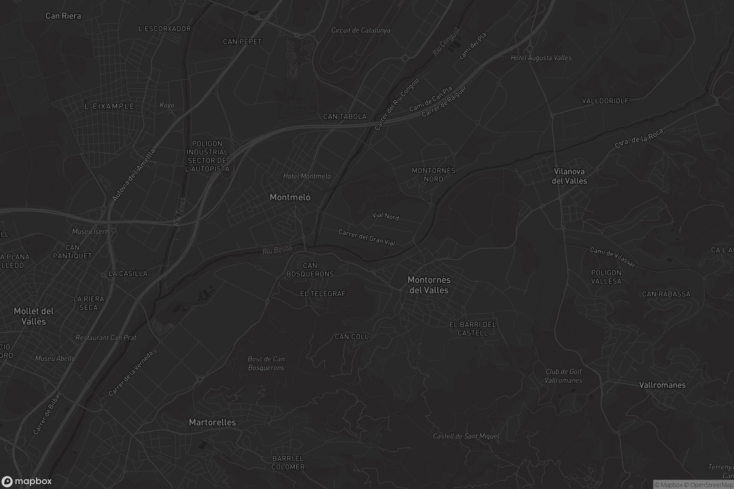 Mapa de Montornès del Vallès