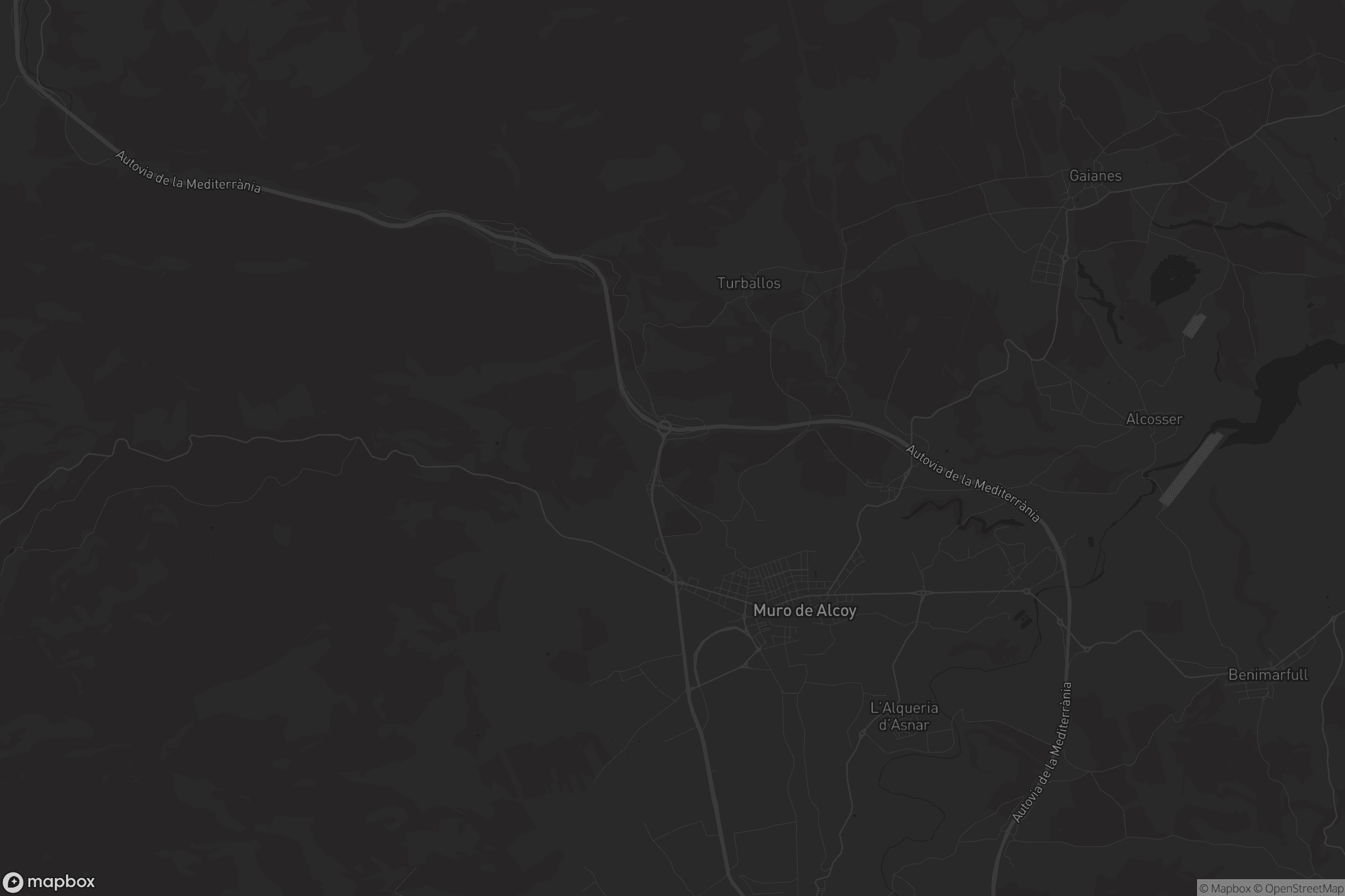 Mapa de Muro de Alcoy