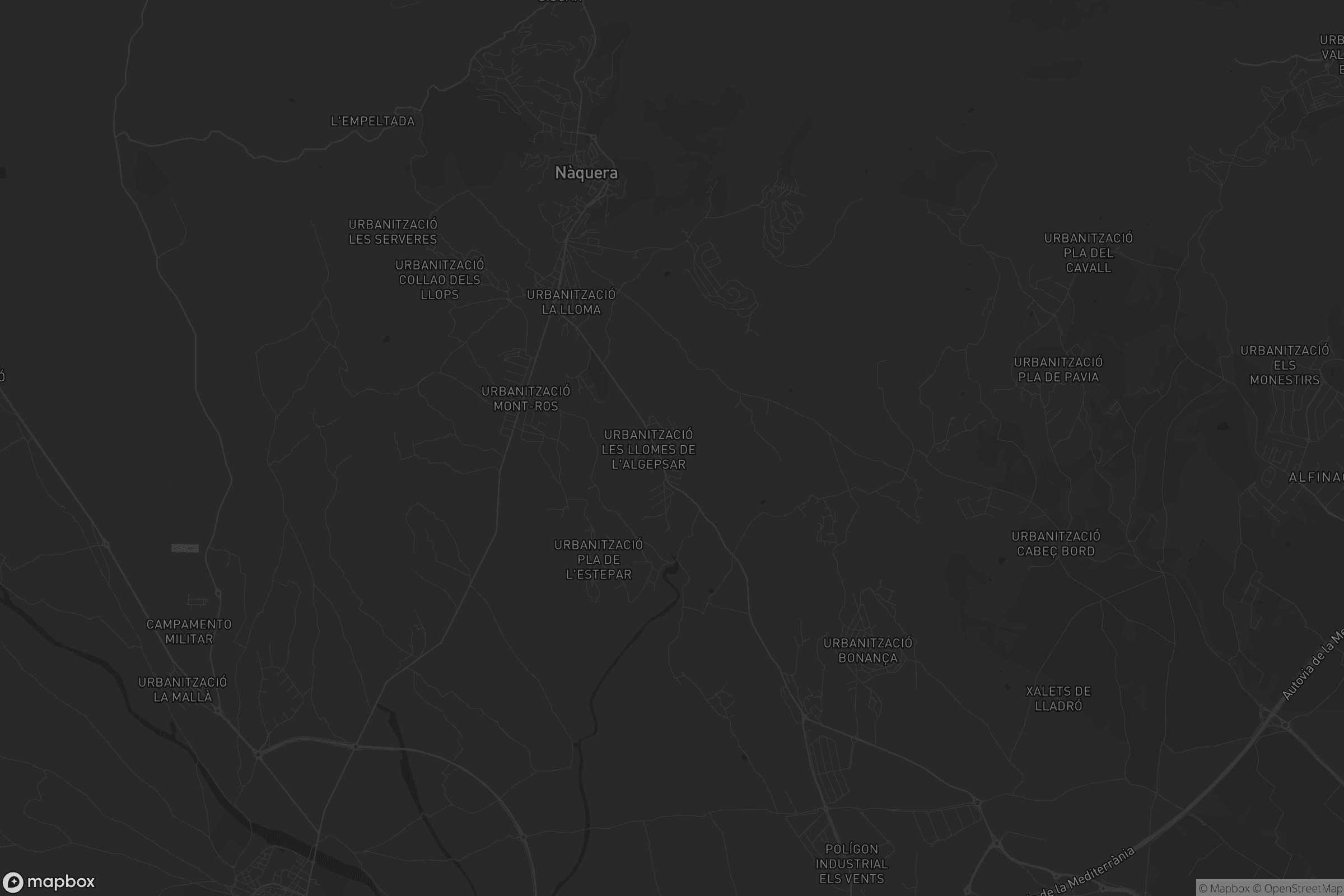 Mapa de Nàquera / Náquera