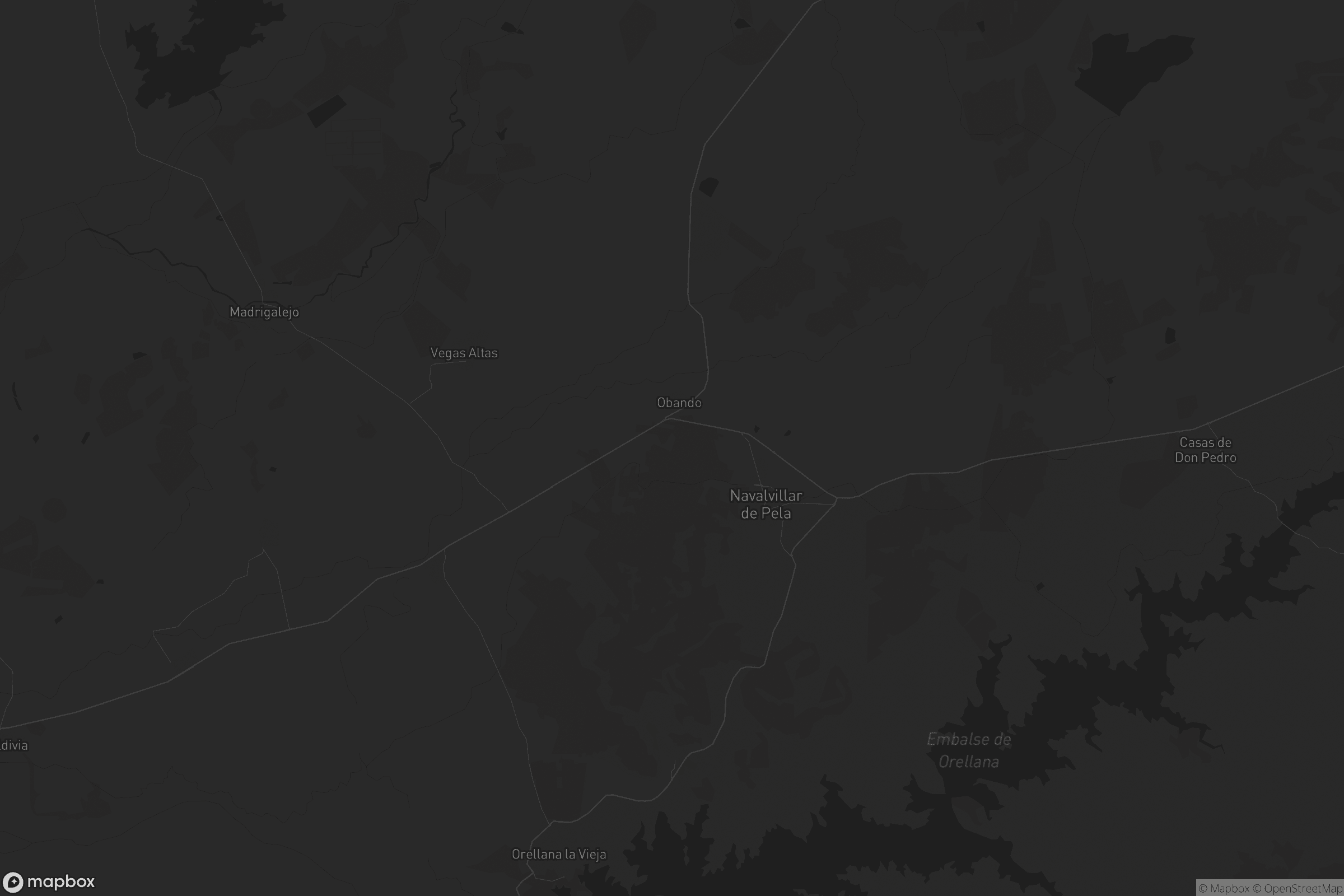 Mapa de Navalvillar de Pela