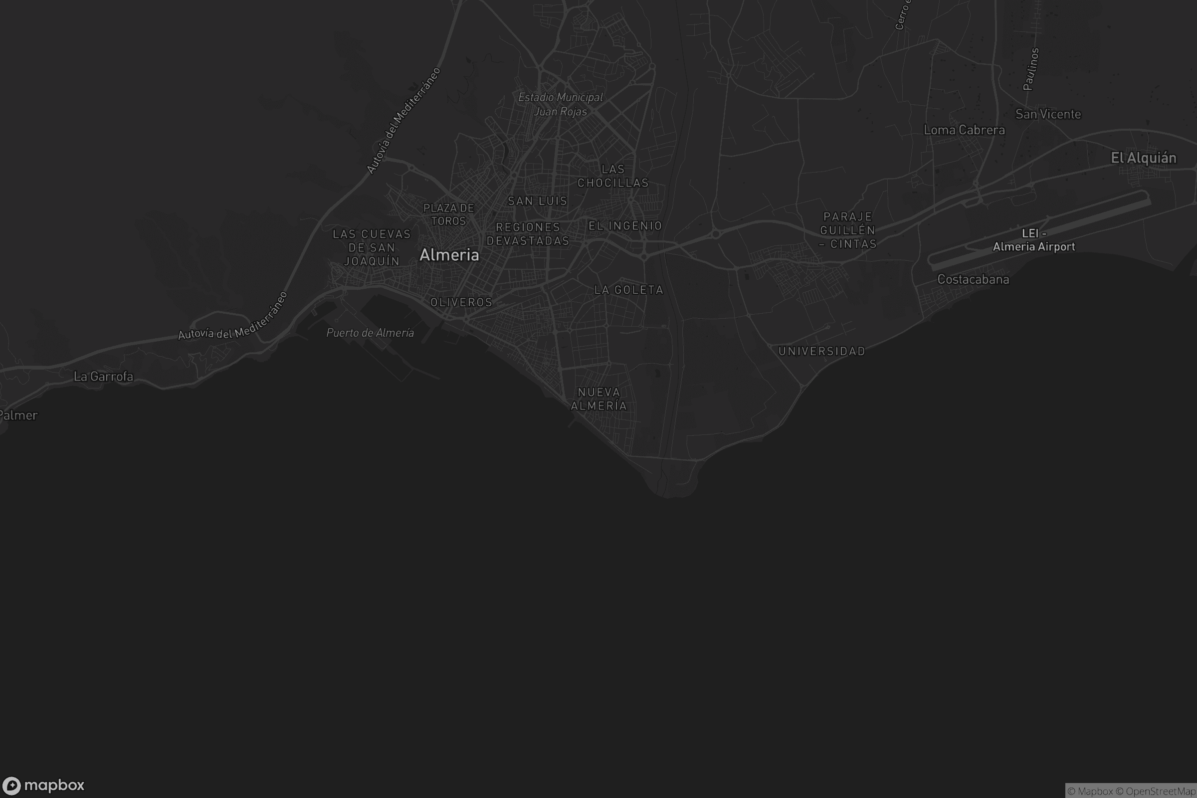 Mapa de Nueva Almería