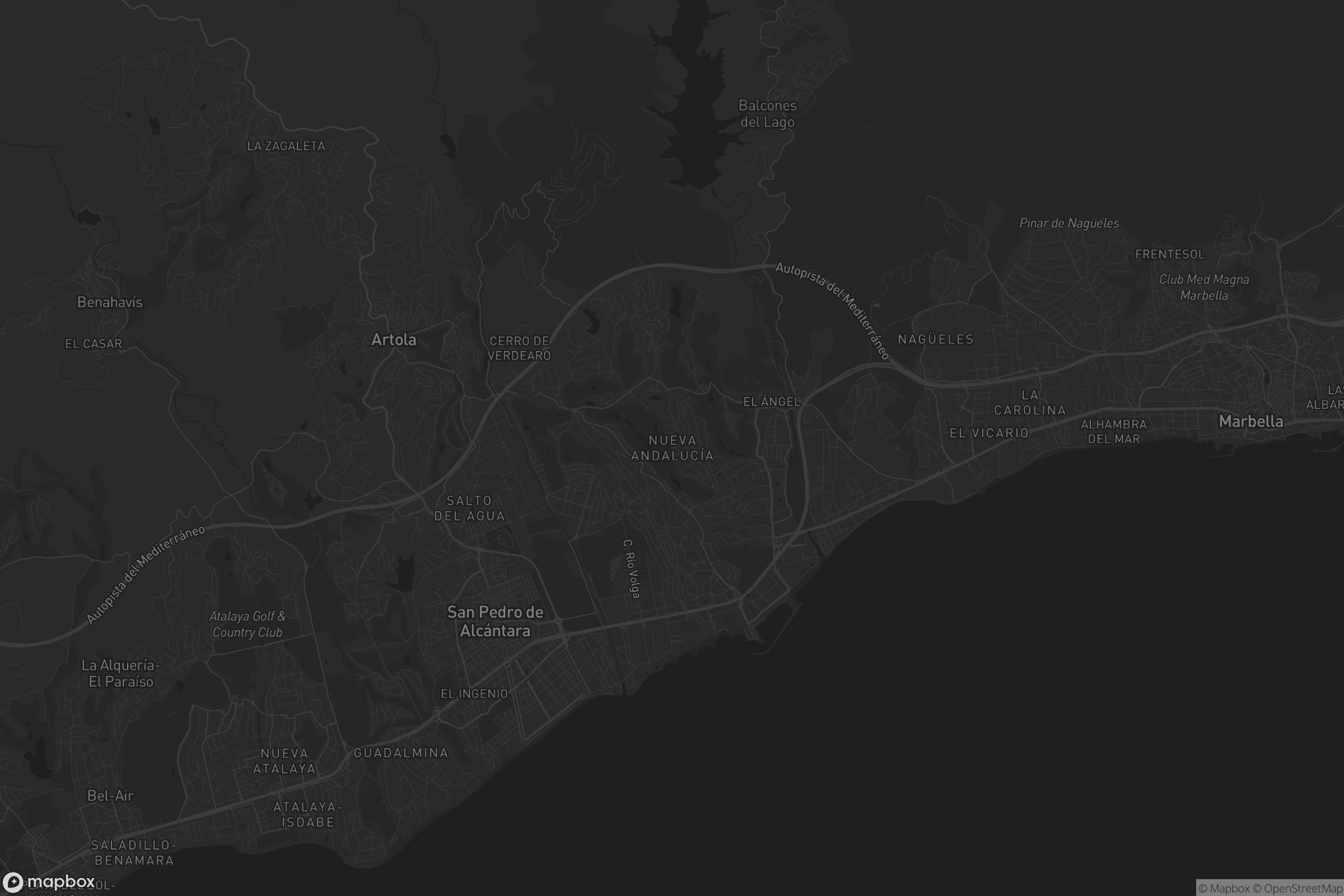 Mapa de Nueva Andalucía