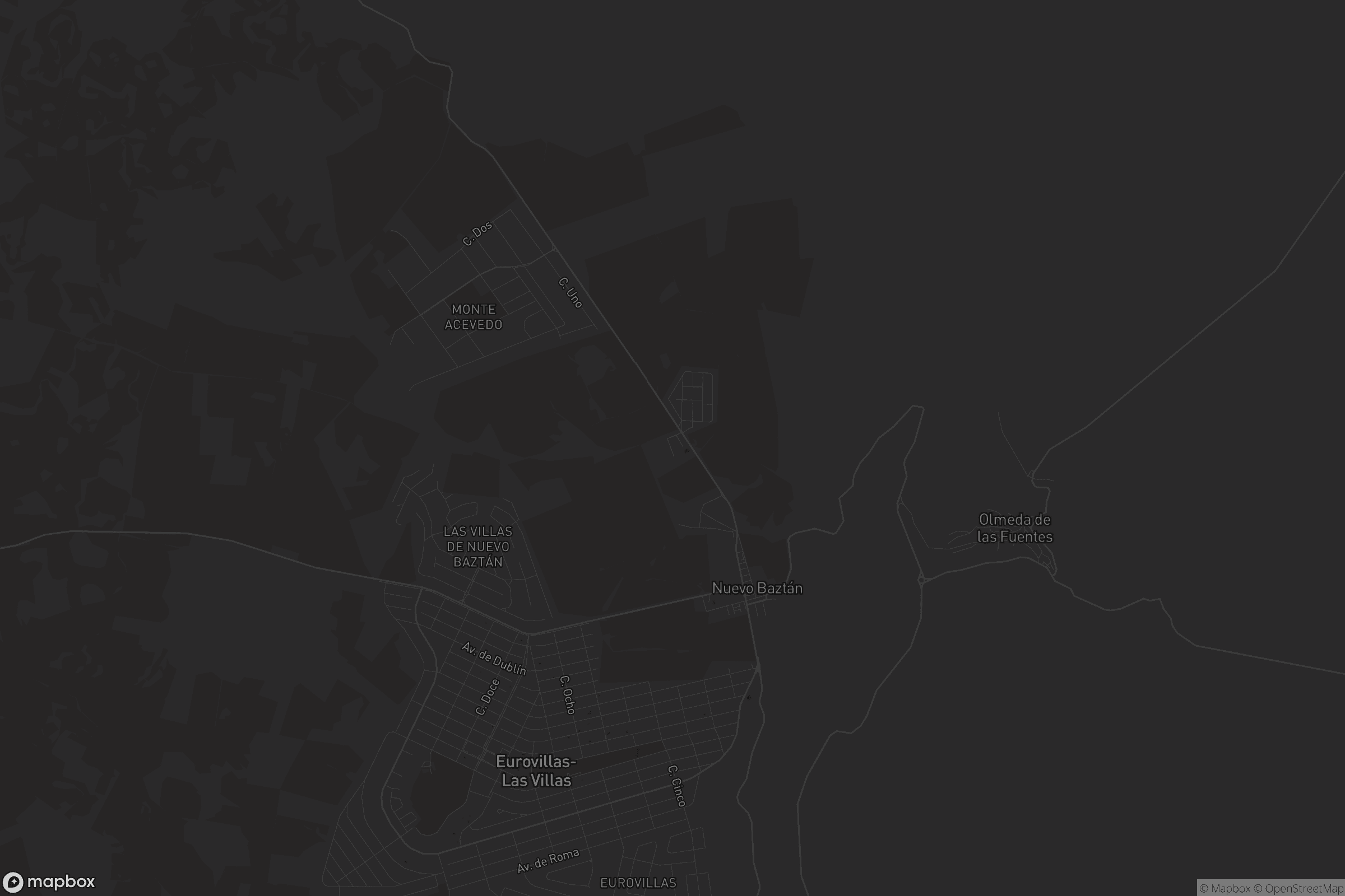 Mapa de Nuevo Baztán