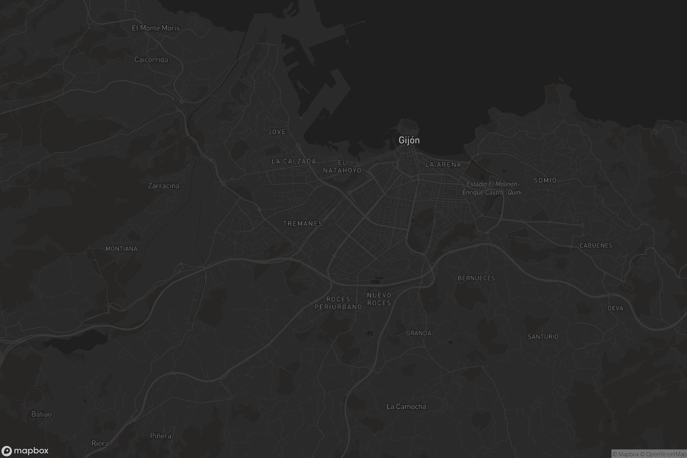 Mapa de Nuevo Gijón-La Peral