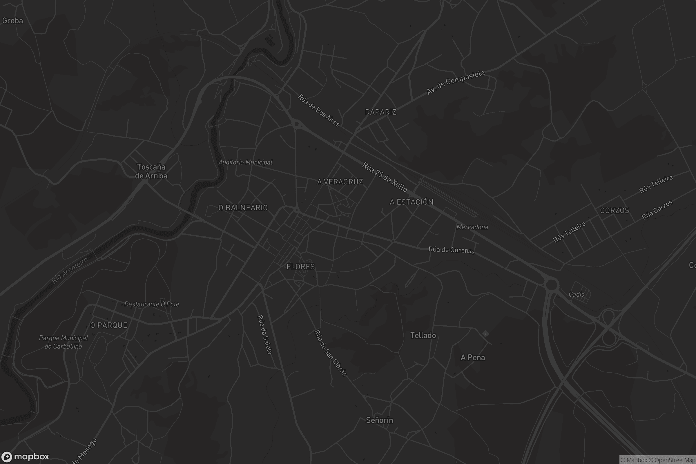 Mapa de O Carballiño