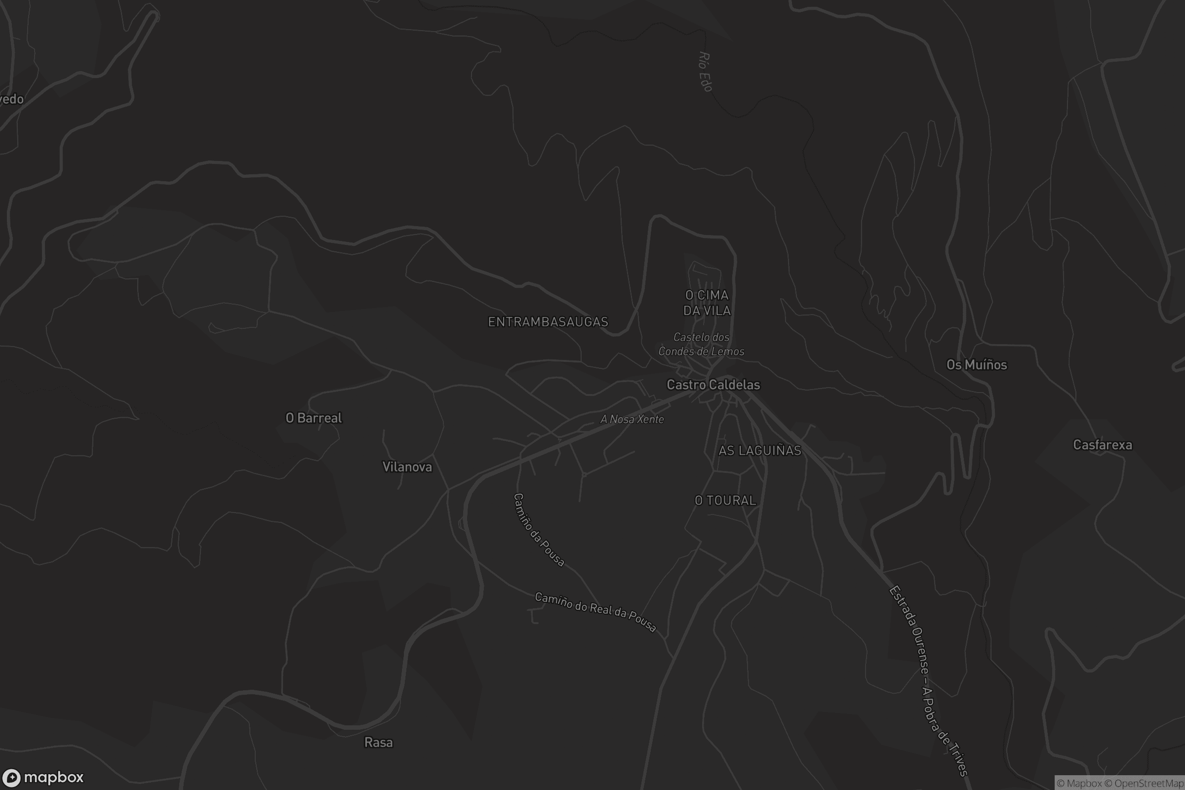 Mapa de O Castro de Caldelas
