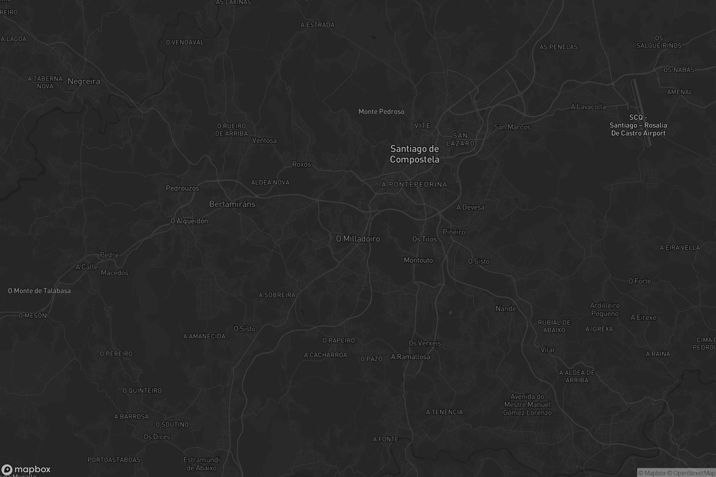 Mapa de O Milladoiro