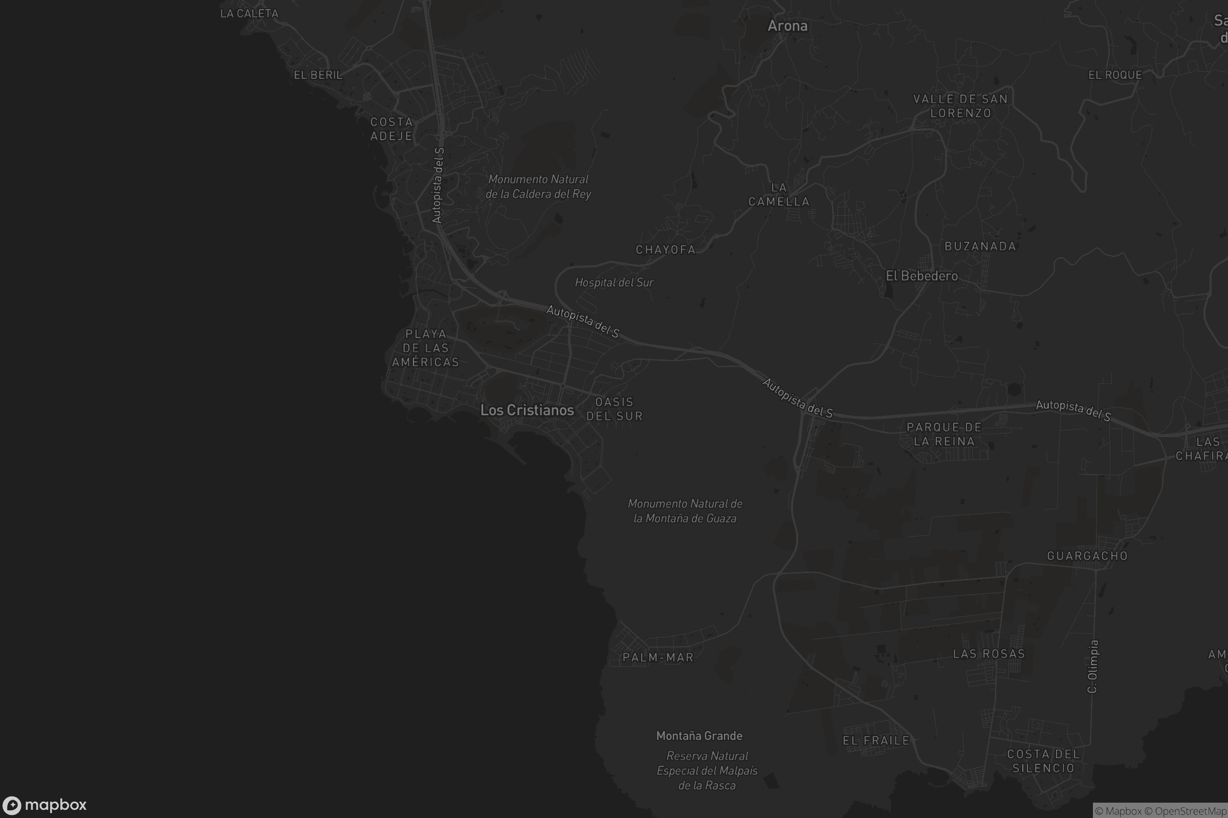Mapa de Oasis del Sur