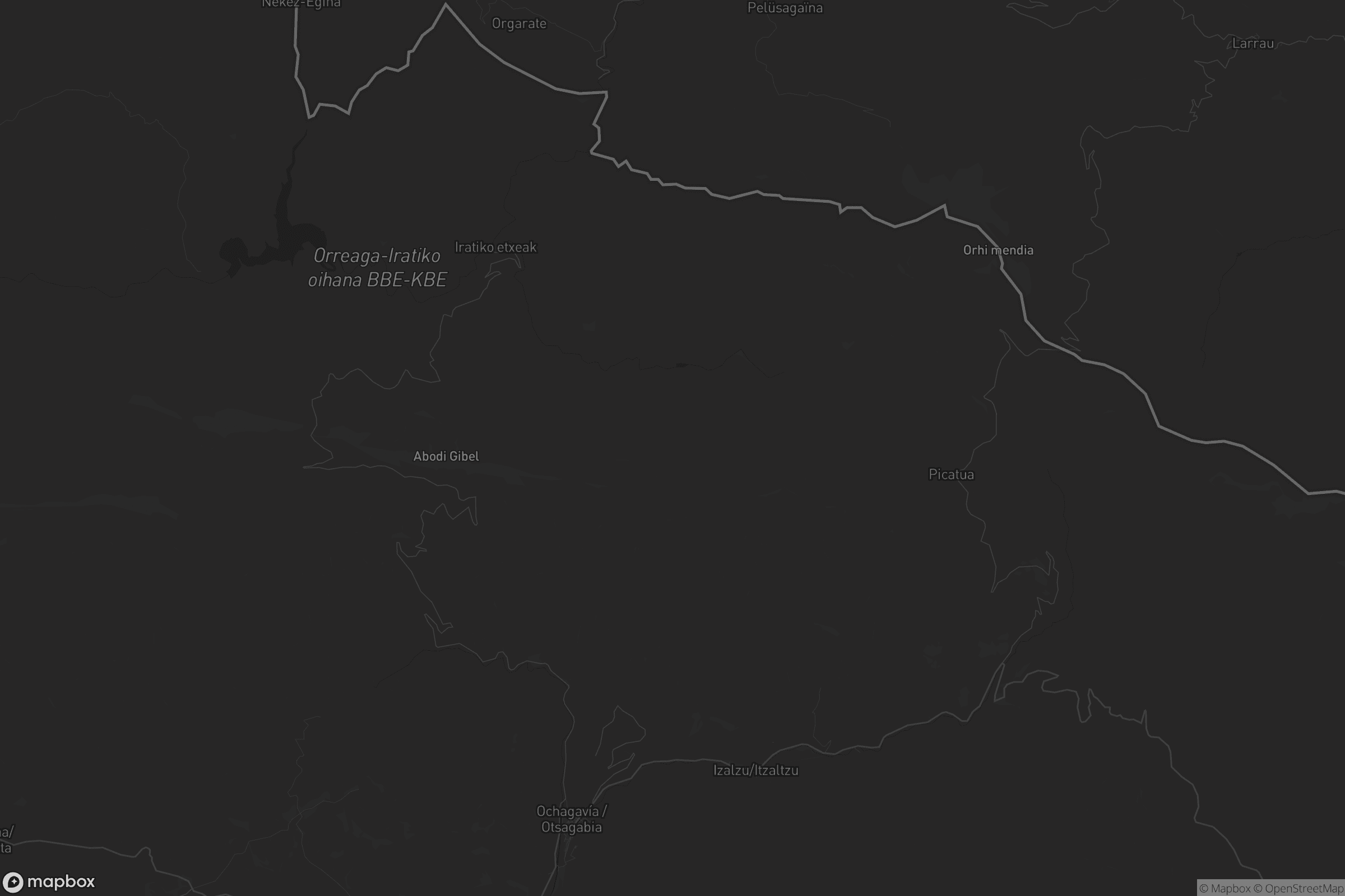 Mapa de Ochagavía / Otsagabia