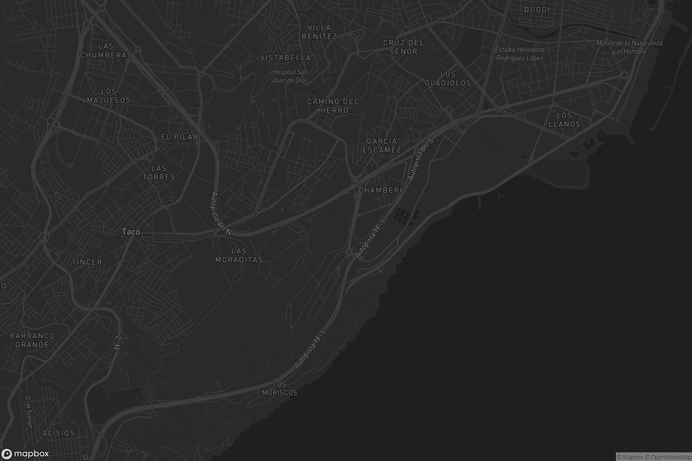 Mapa de Ofra-Costa Sur