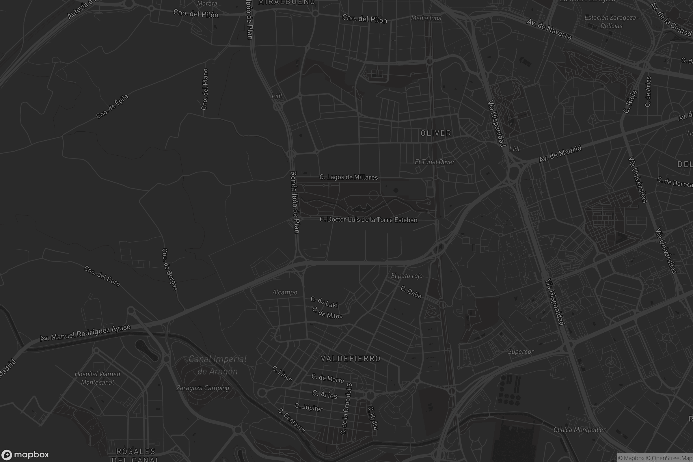 Mapa de Oliver-Valdefierro