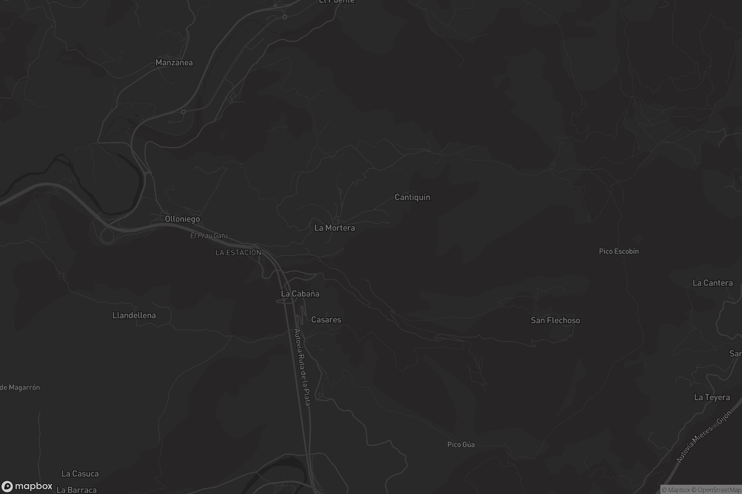 Mapa de Olloniego / Lluniego