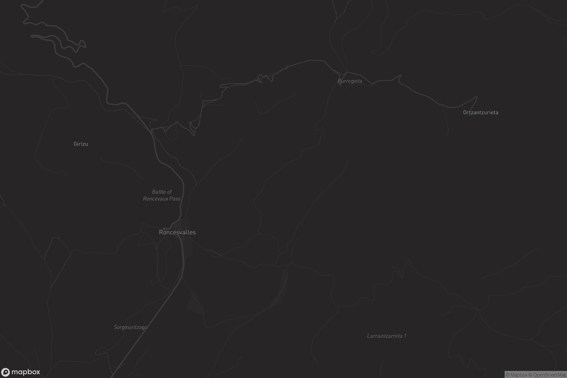Mapa de Orreaga / Roncesvalles