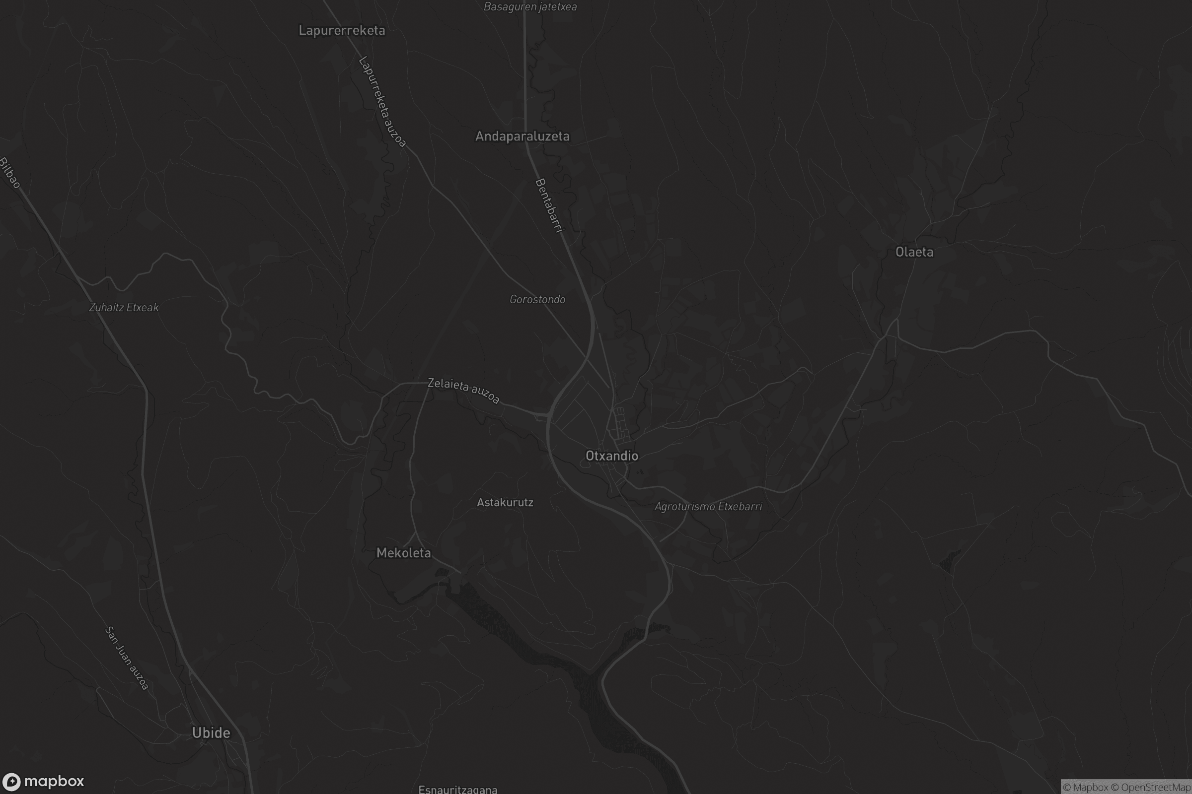 Mapa de Otxandio