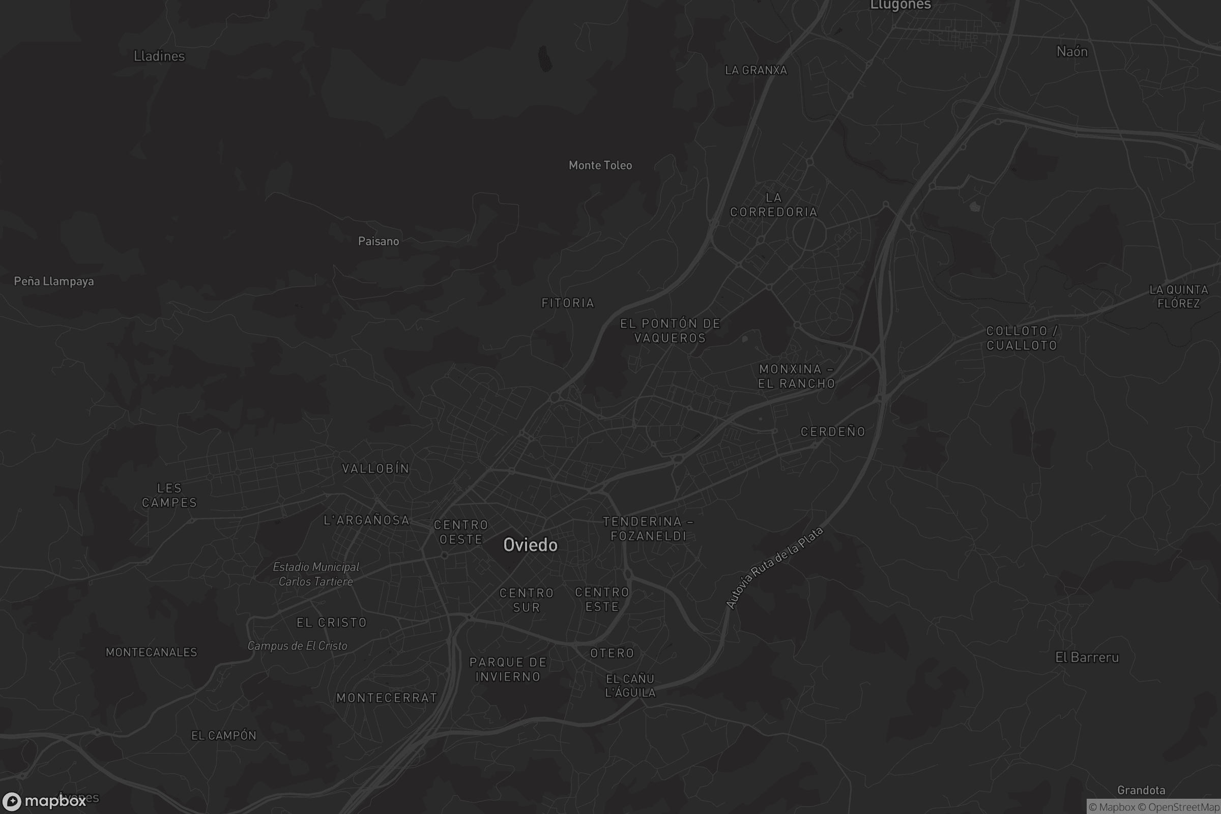 Mapa de Oviedo / Uviéu