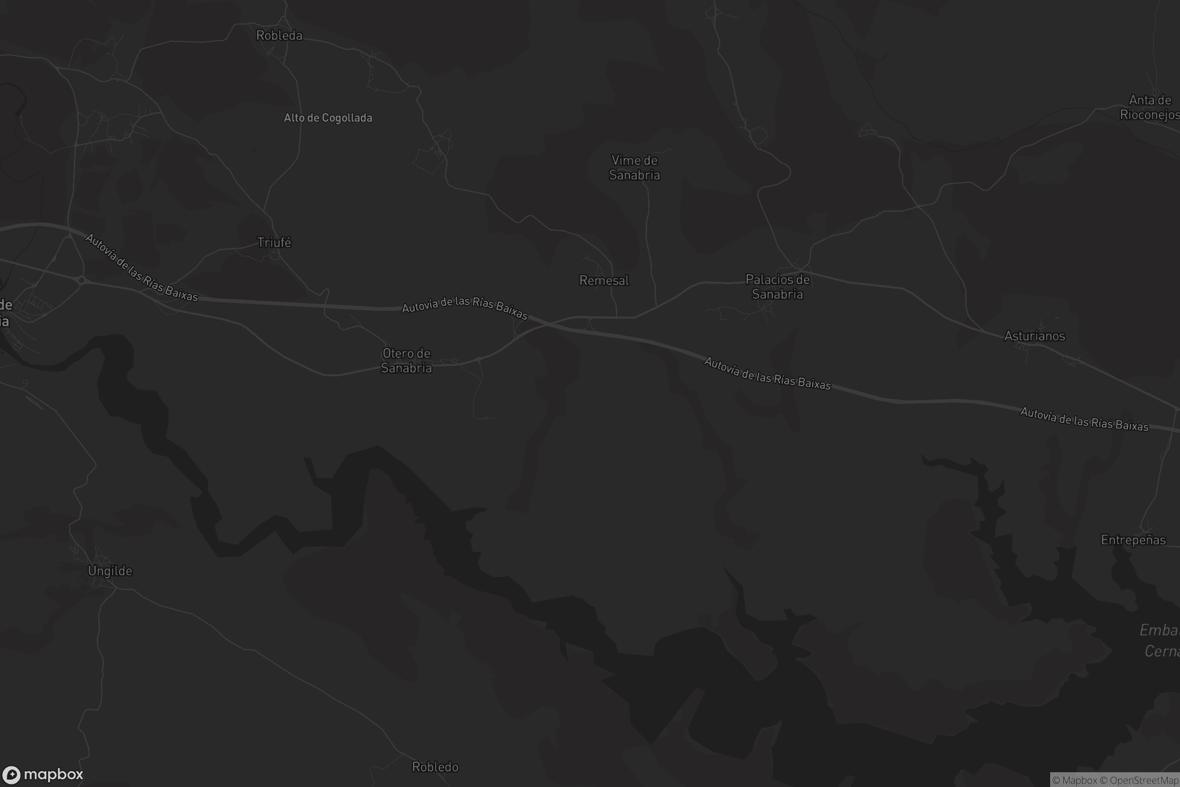 Mapa de Palacios de Sanabria