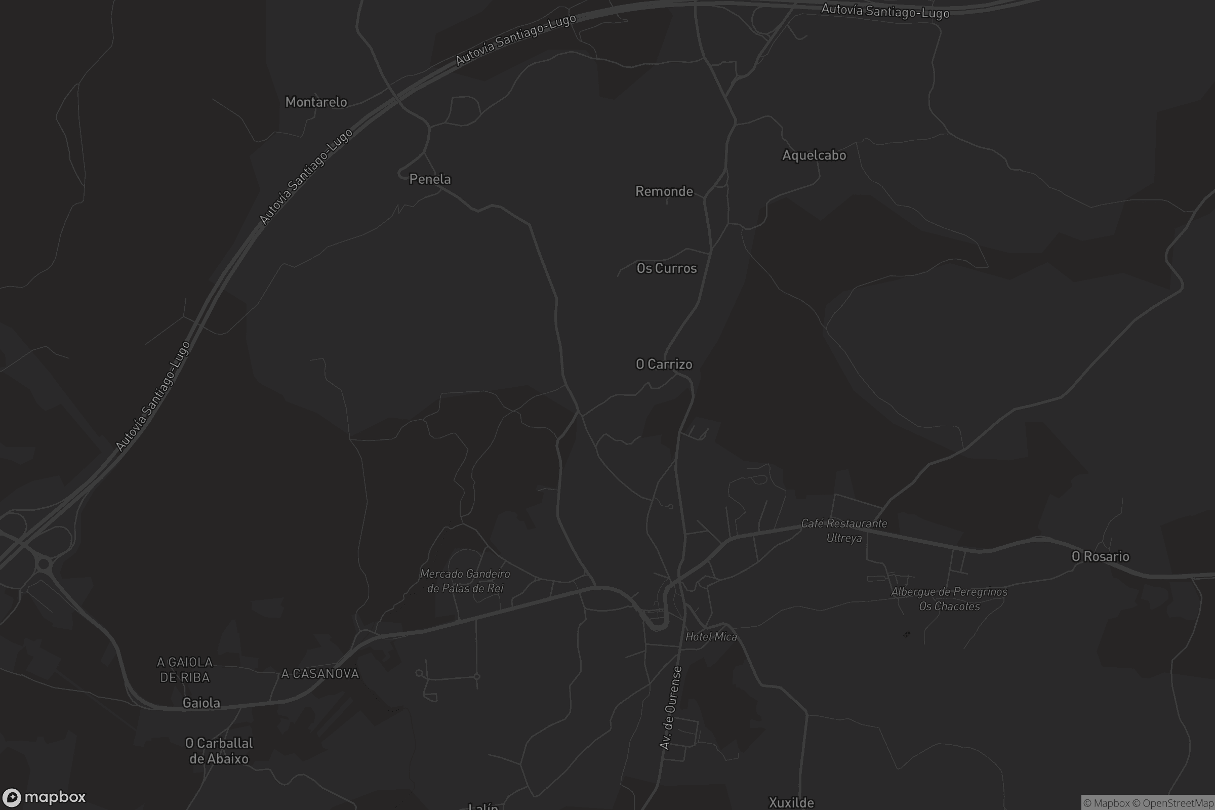 Mapa de Palas de Rei