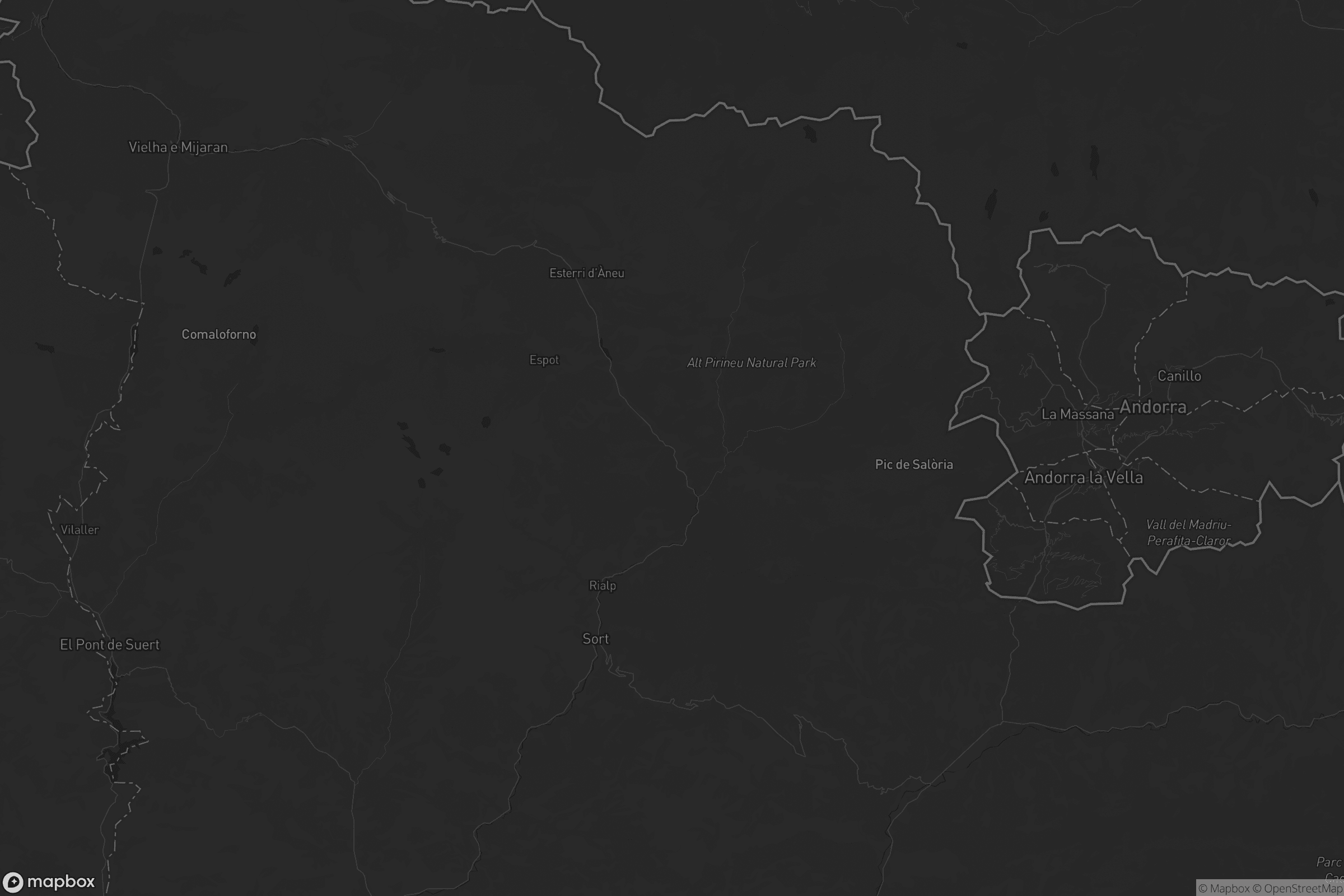 Mapa de Pallars Sobirà