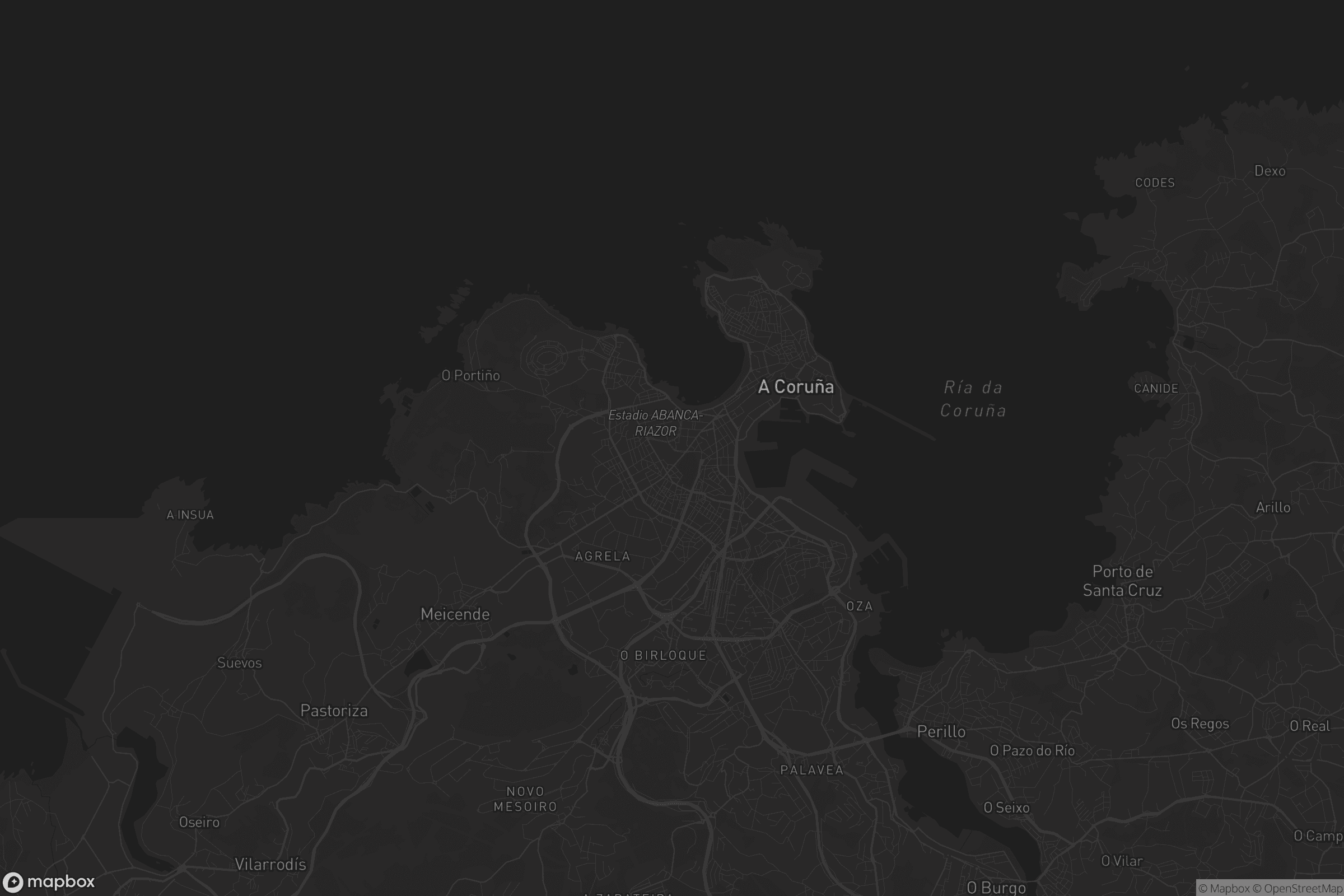 Mapa de Paseo das Pontes