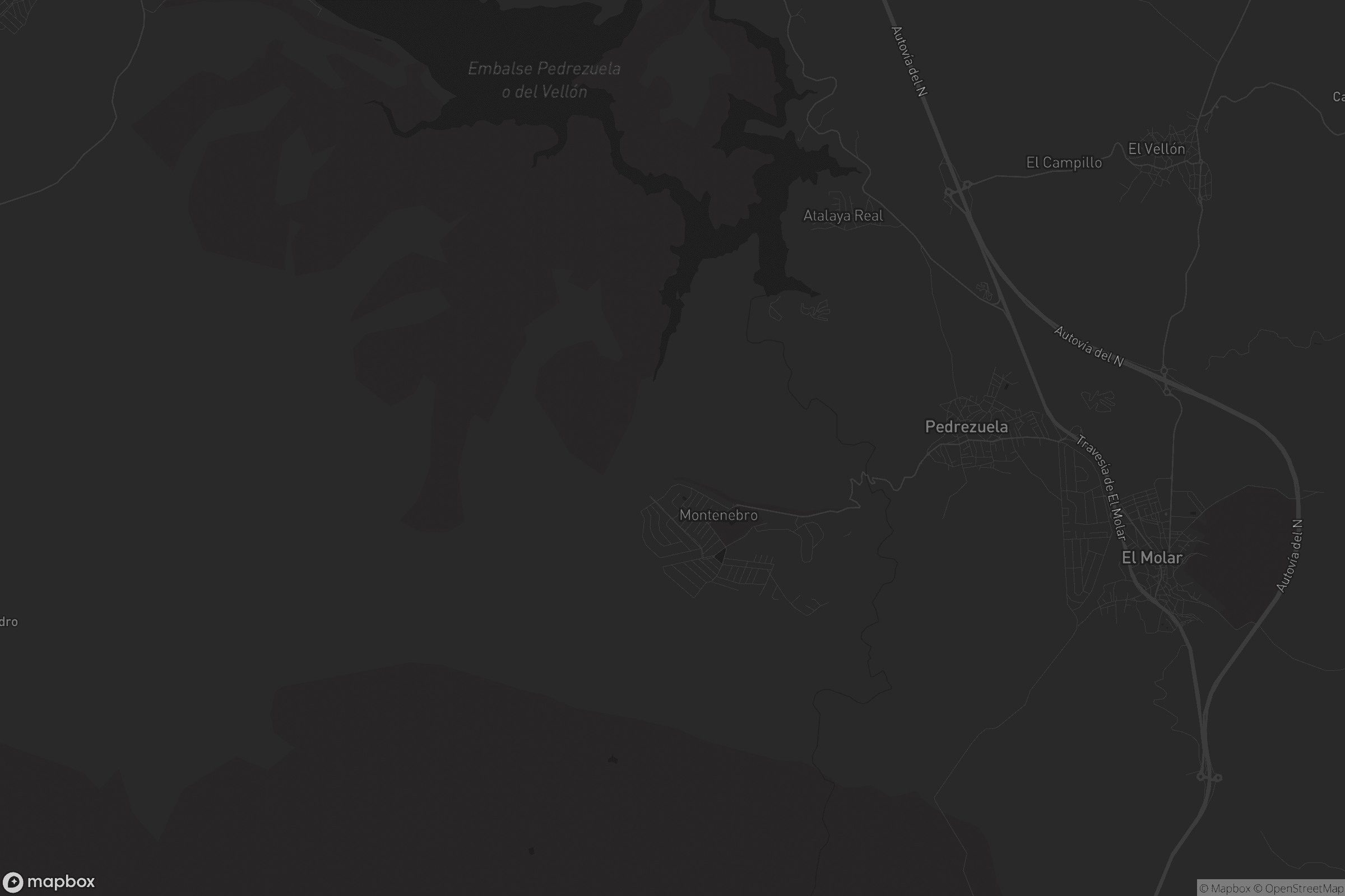 Mapa de Pedrezuela