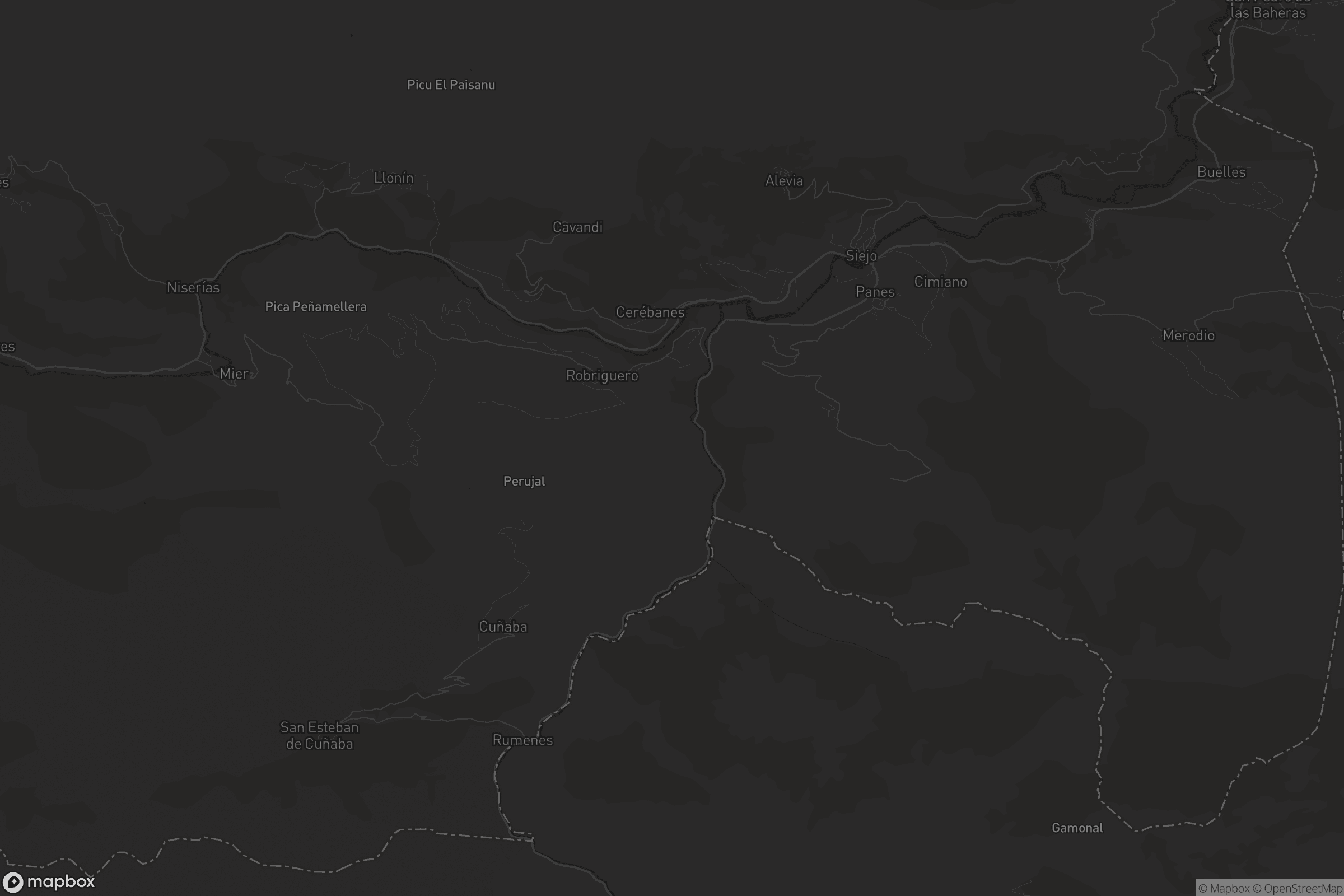 Mapa de Peñamellera Baja