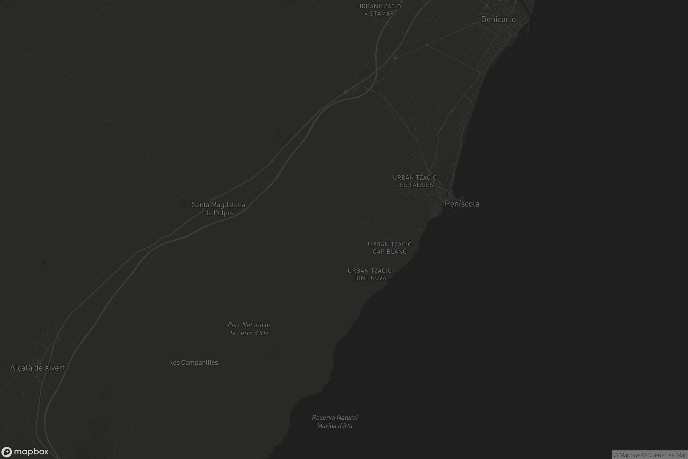 Mapa de Peníscola / Peñíscola