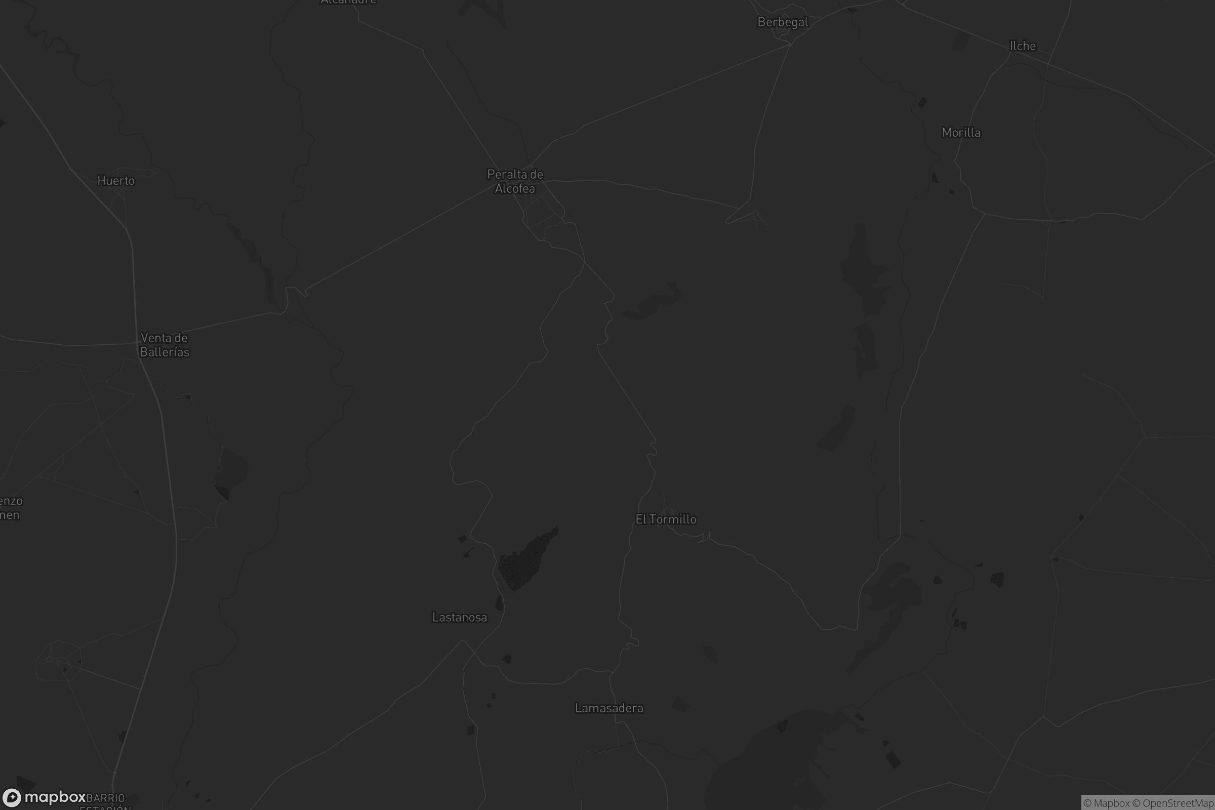 Mapa de Peralta de Alcofea