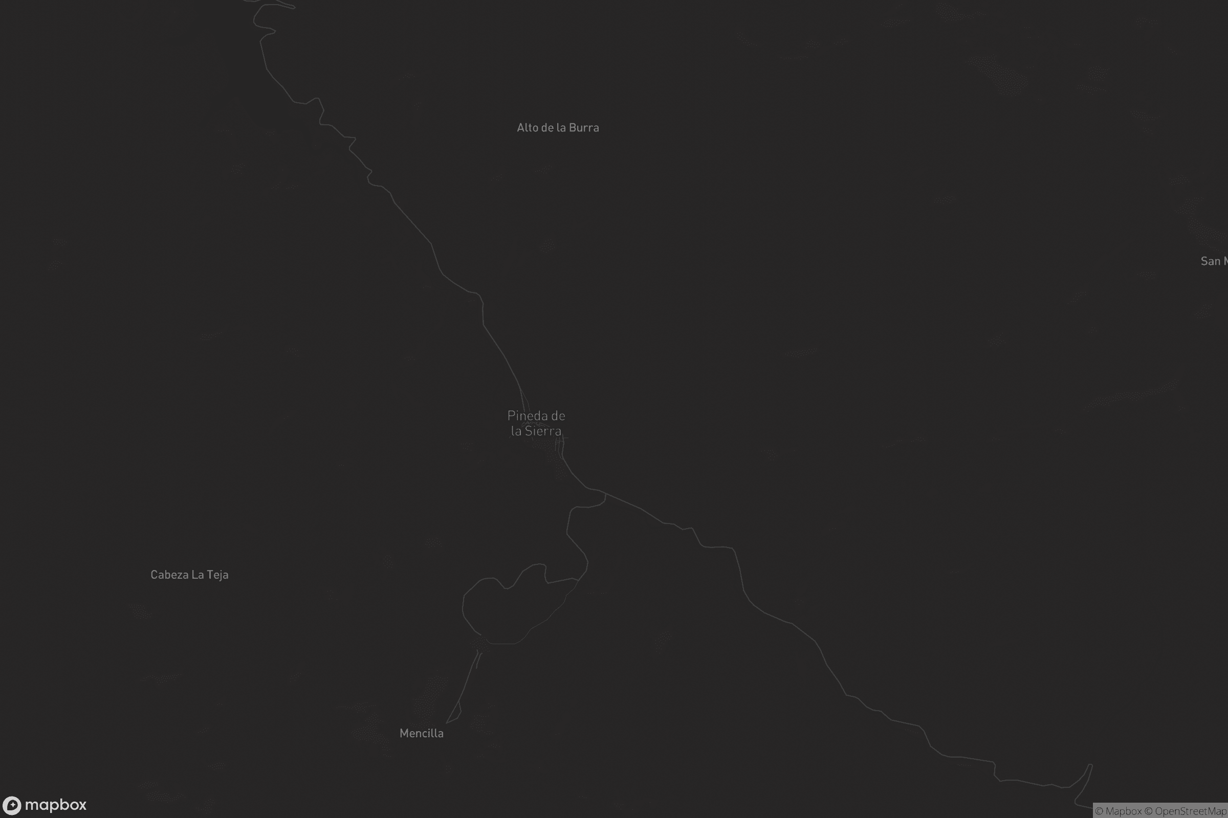 Mapa de Pineda de la Sierra