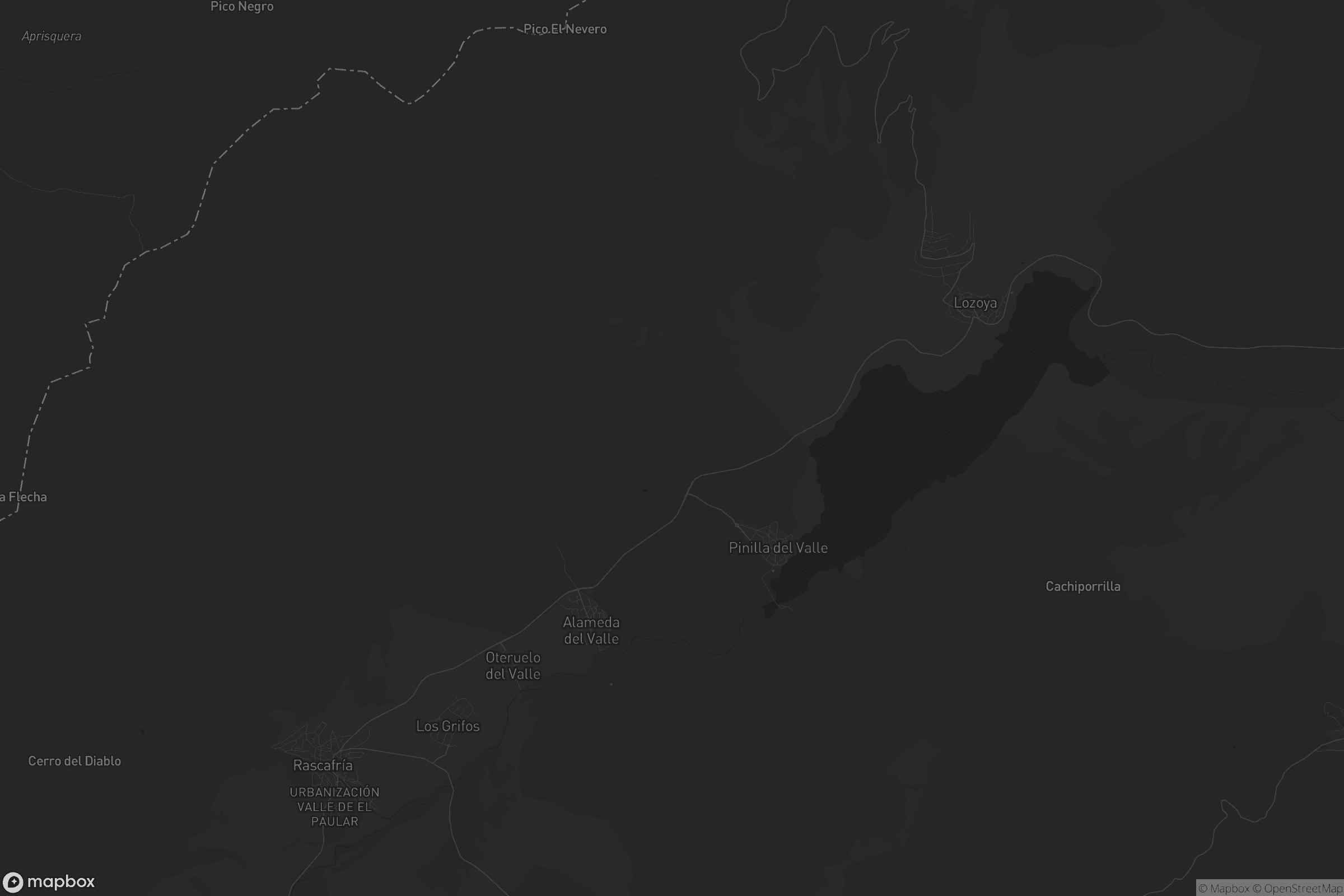 Mapa de Pinilla del Valle