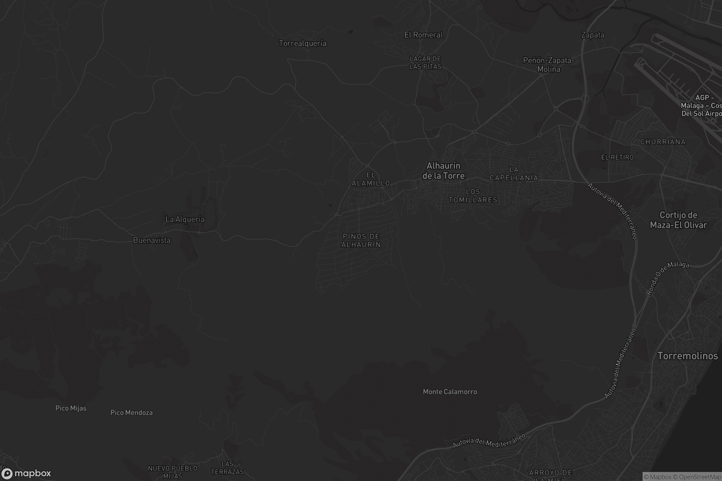 Mapa de Pinos de Alhaurín