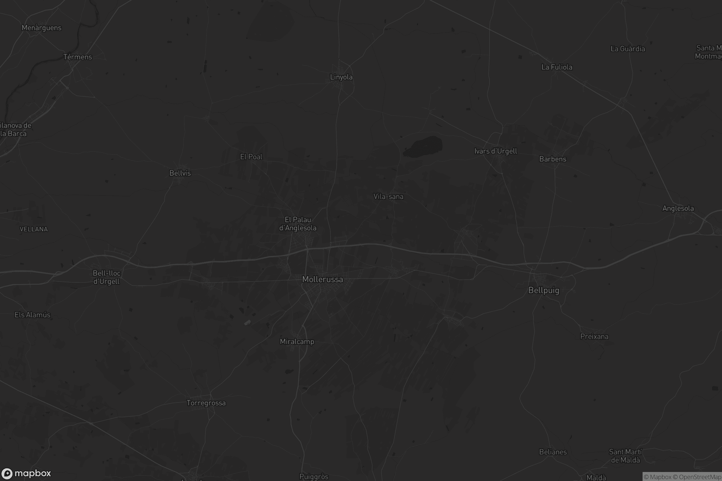 Mapa de Pla d'Urgell