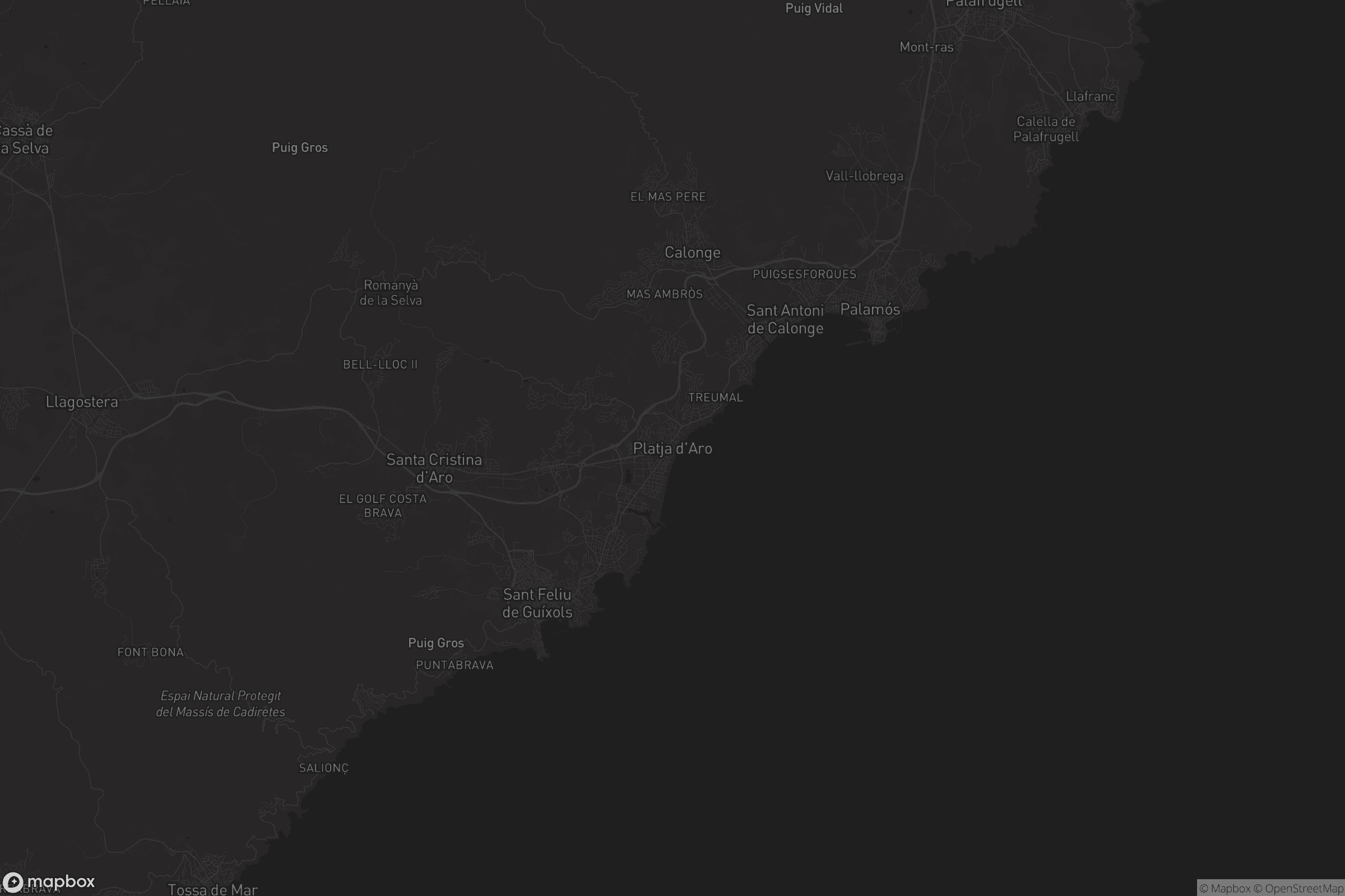 Mapa de Platja d'Aro