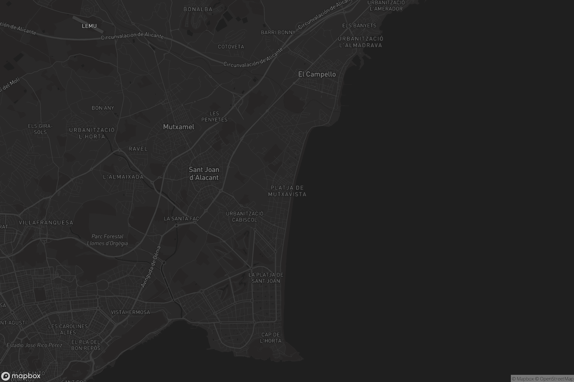 Mapa de Platja de Mutxavista