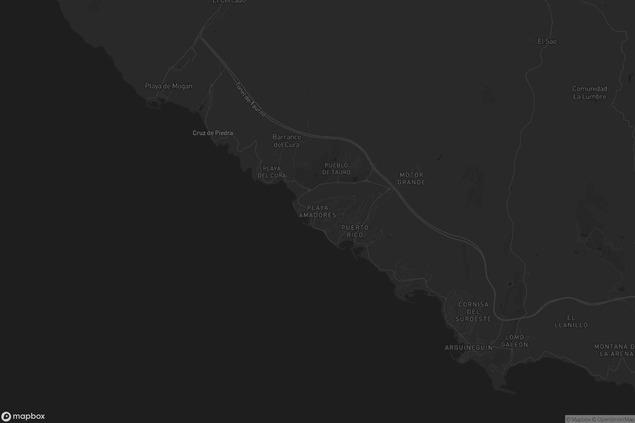 Mapa de Playa Amadores