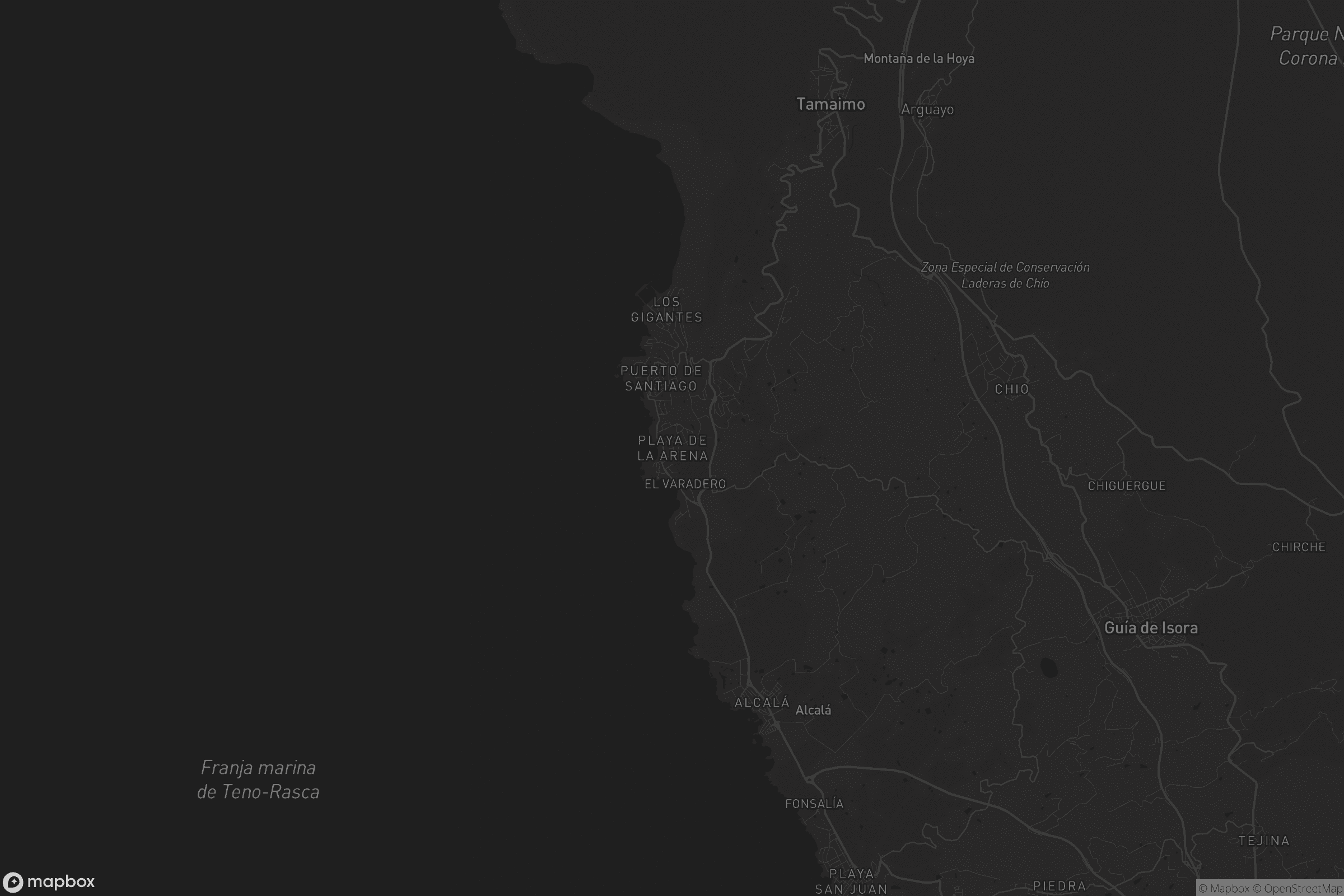 Mapa de Playa de la Arena