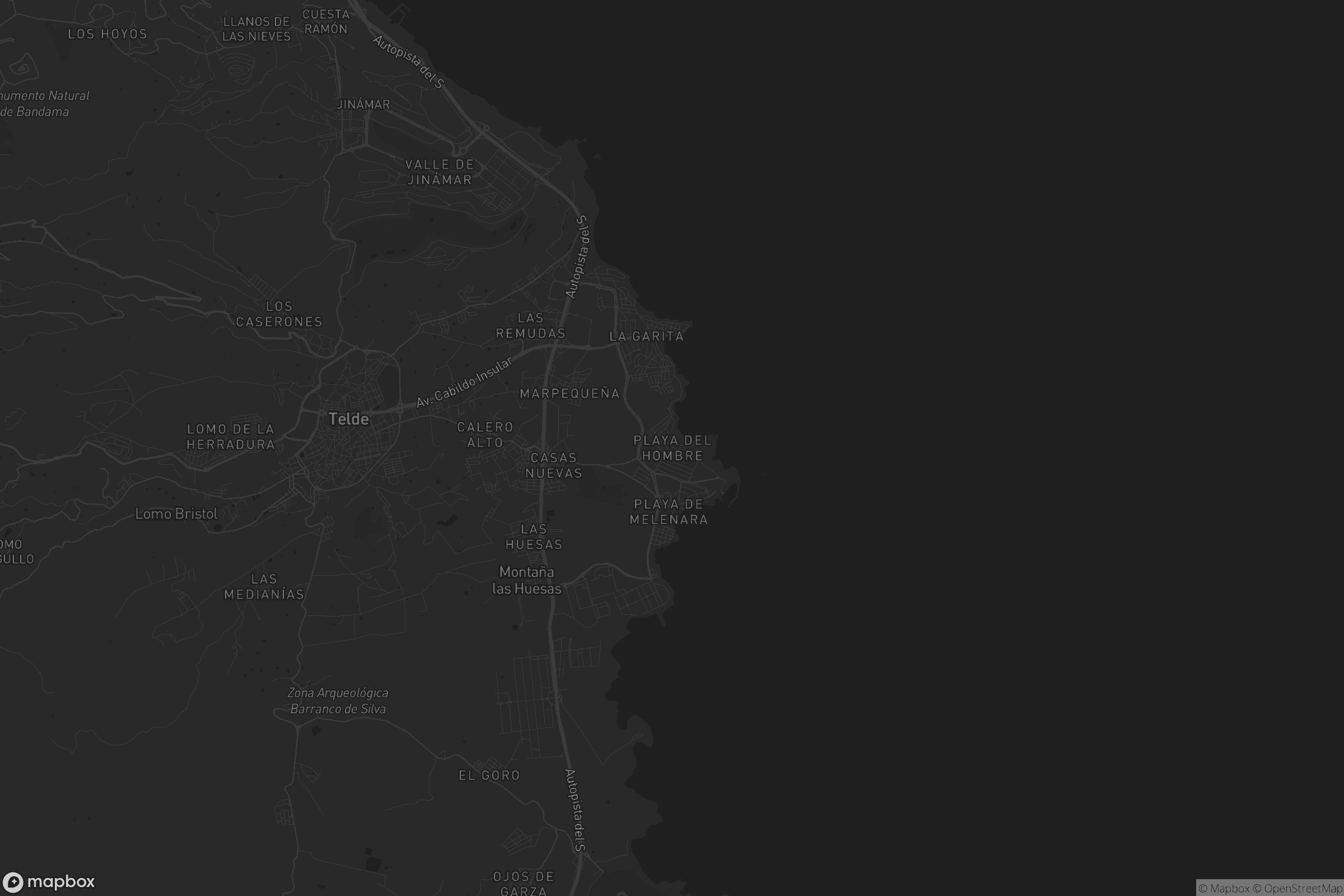 Mapa de Playa del Hombre