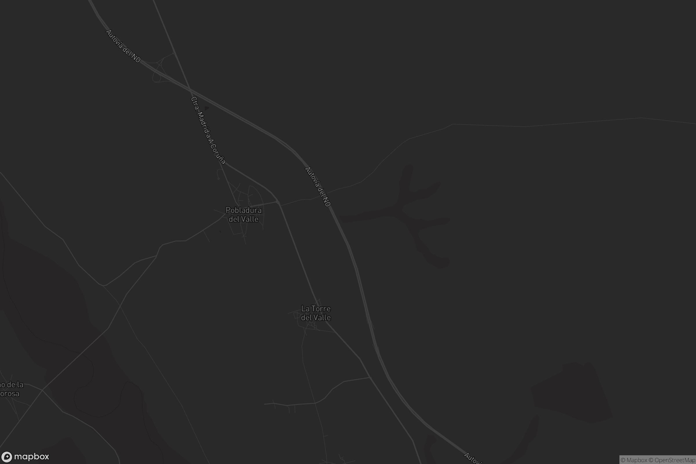 Mapa de Pobladura del Valle