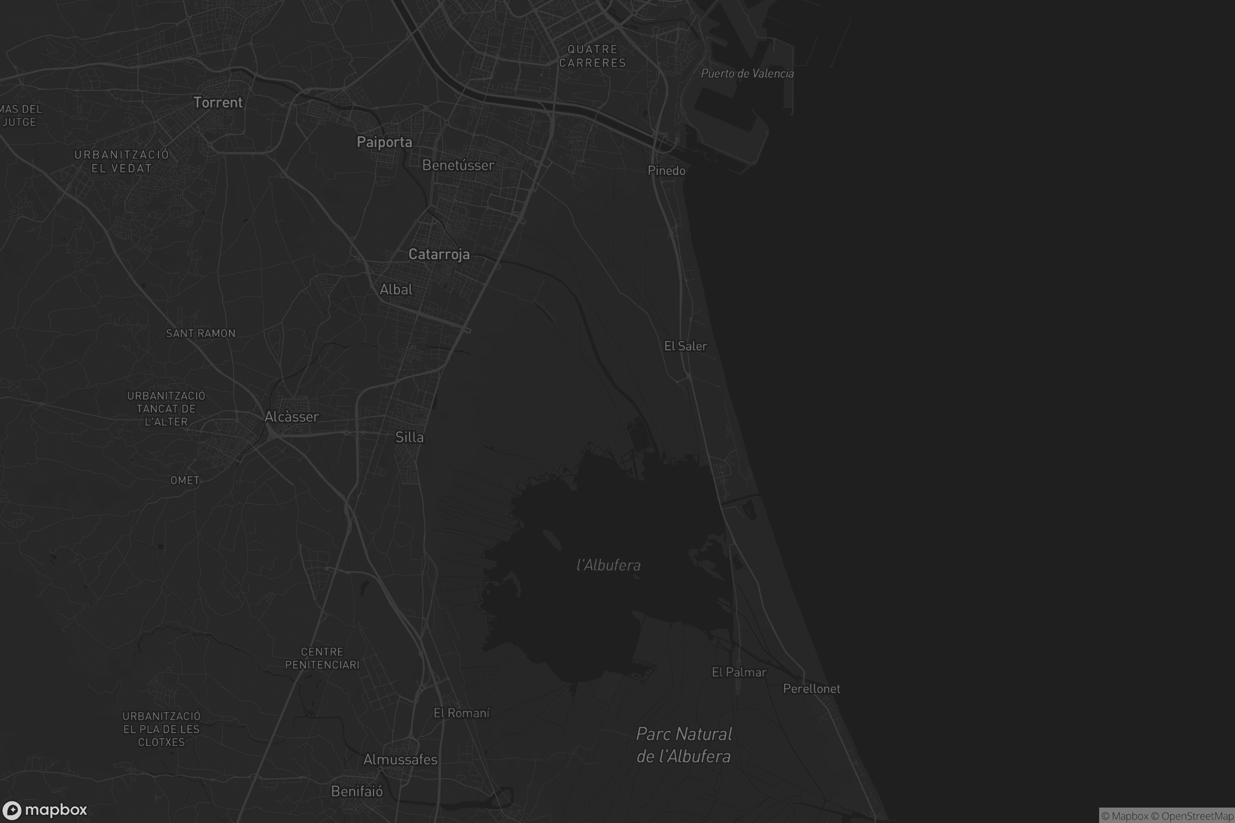 Mapa de Pobles del Sud