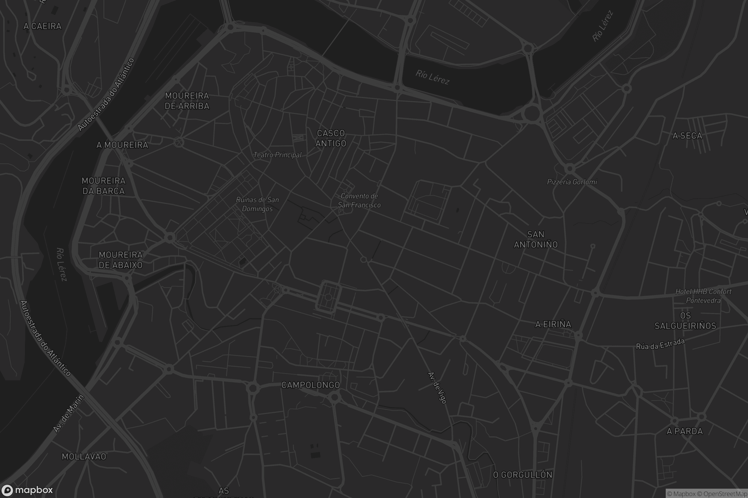 Mapa de Pontevedra