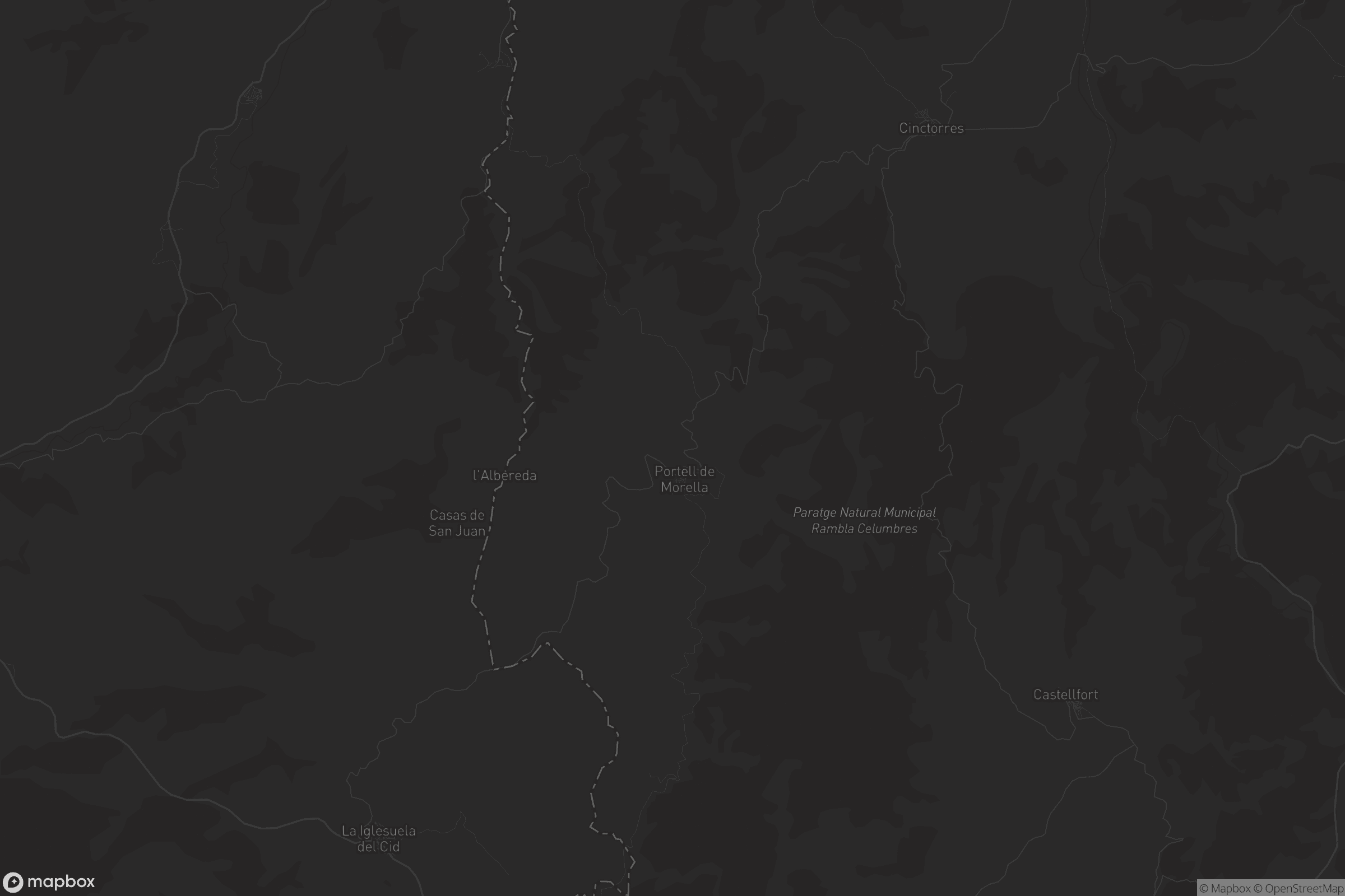 Mapa de Portell de Morella
