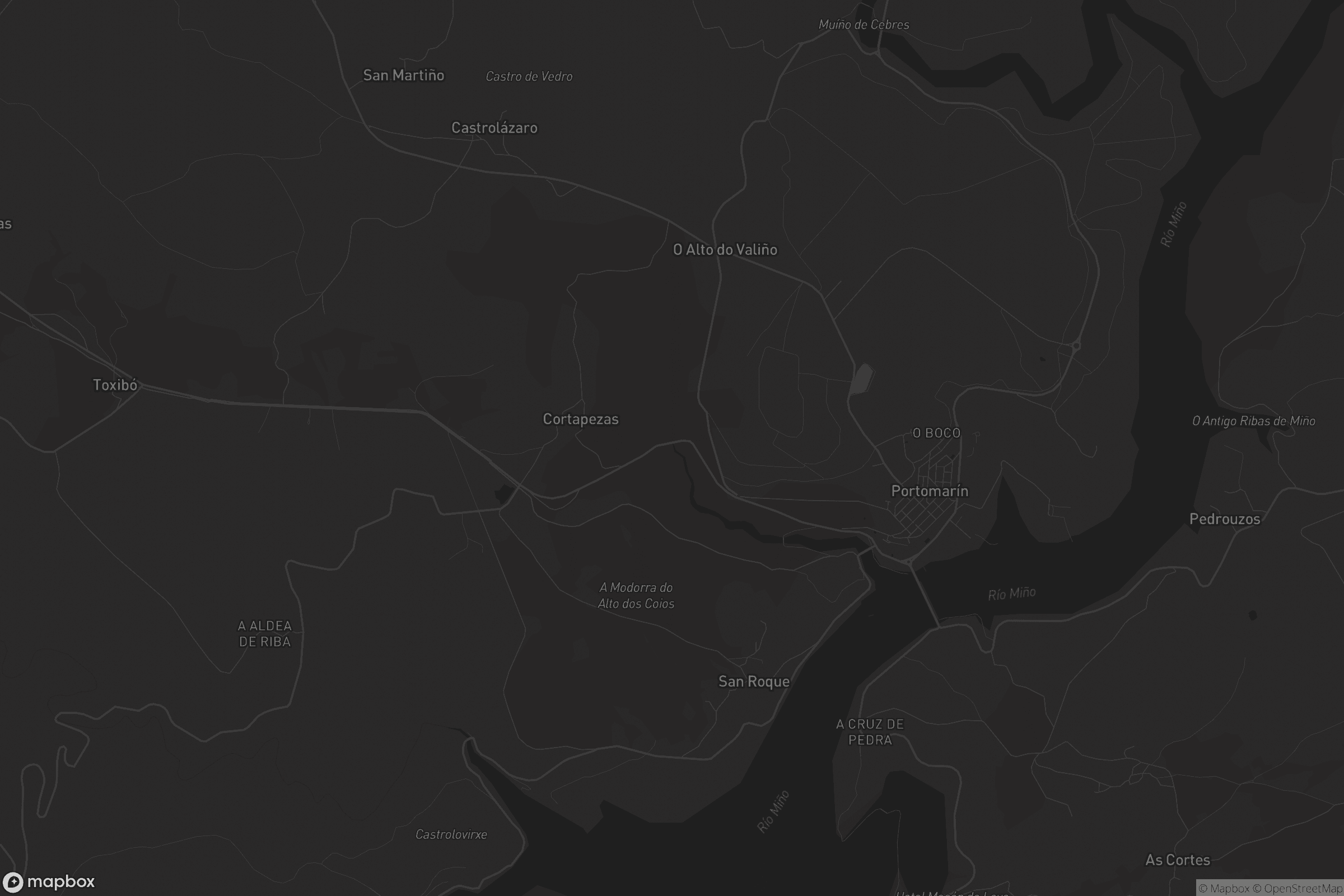Mapa de Portomarín