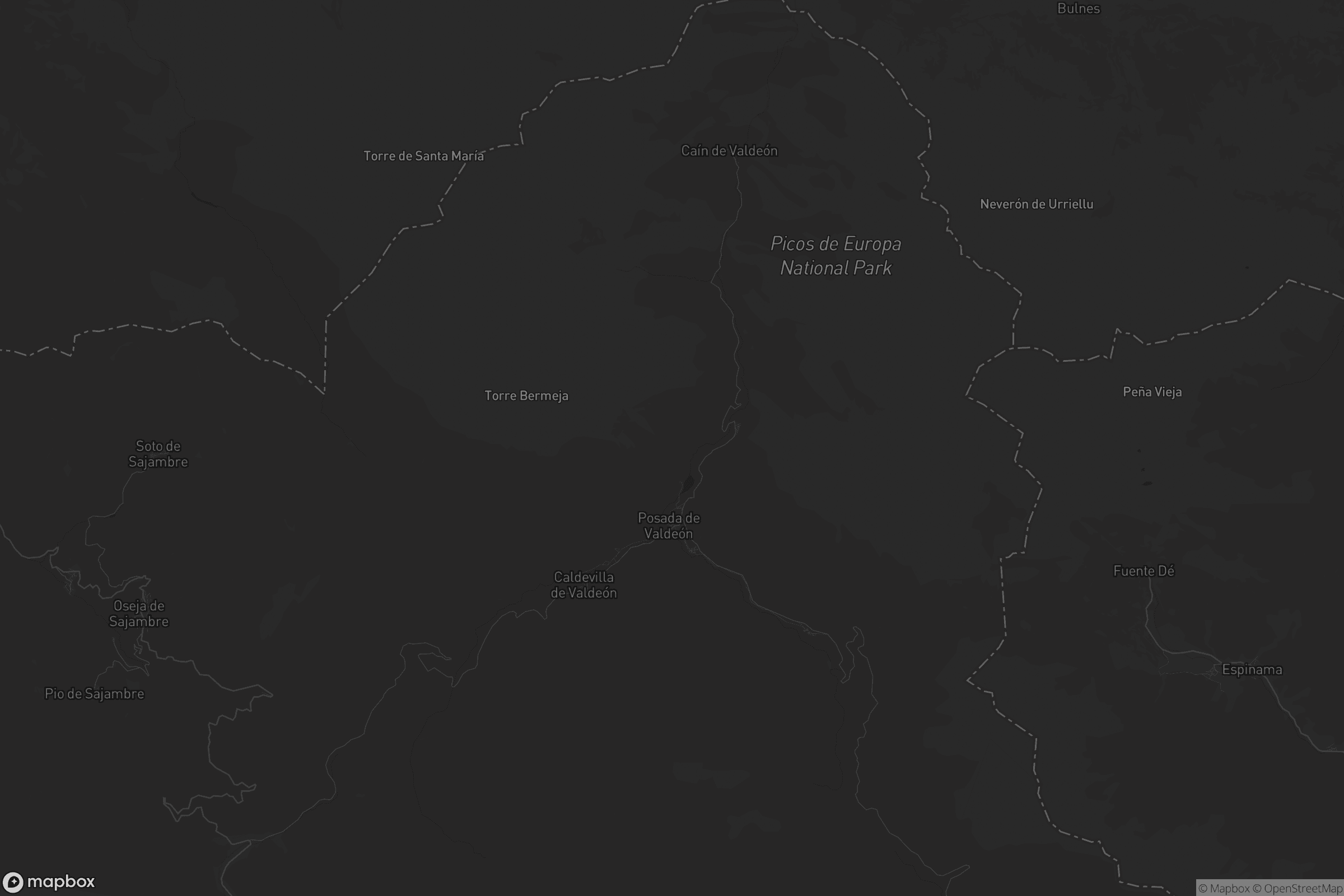 Mapa de Posada de Valdeón