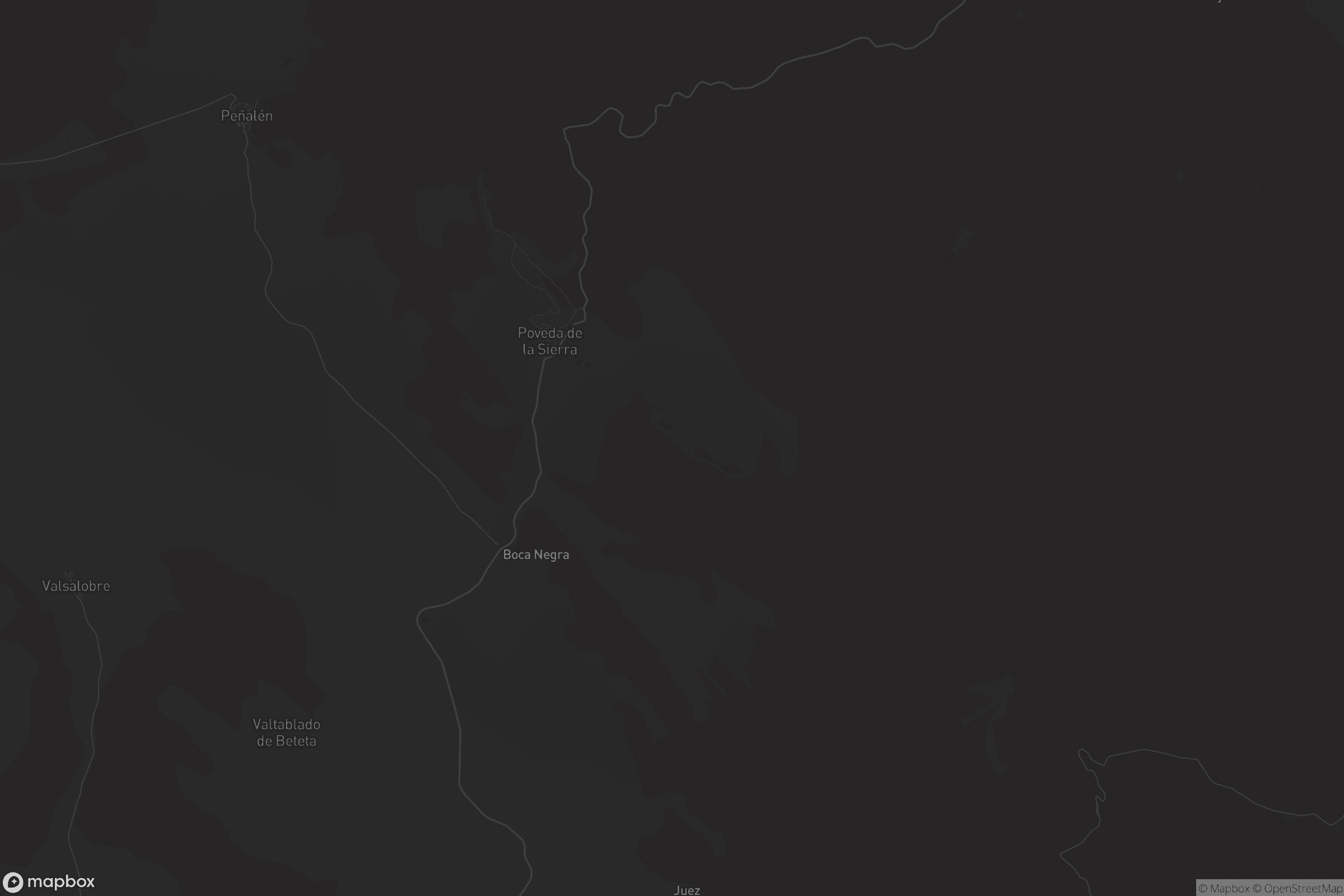 Mapa de Poveda de la Sierra