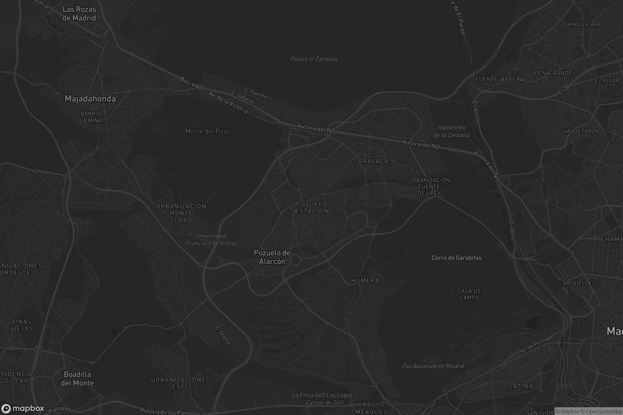 Mapa de Pozuelo Estación