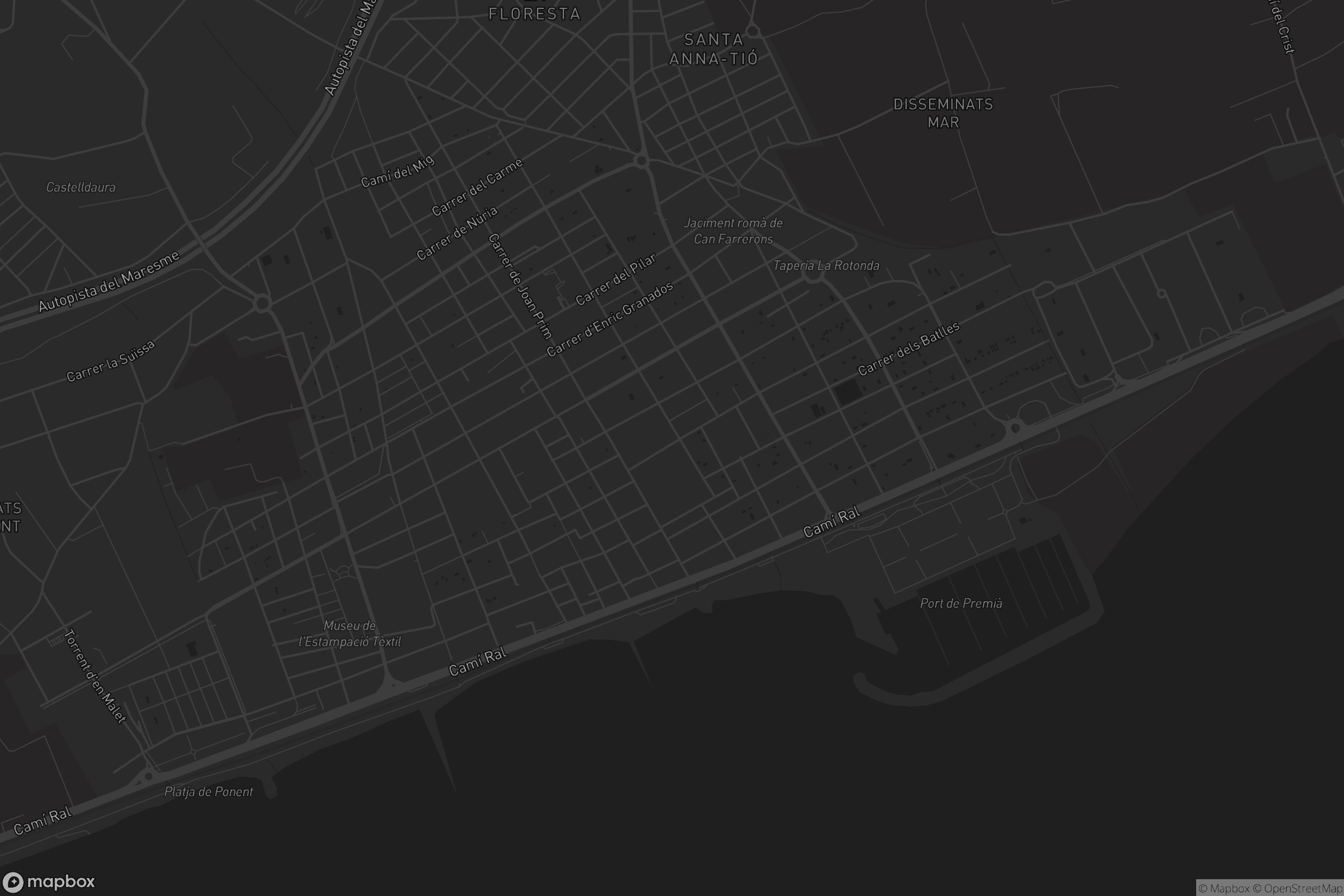 Mapa de Premià de Mar