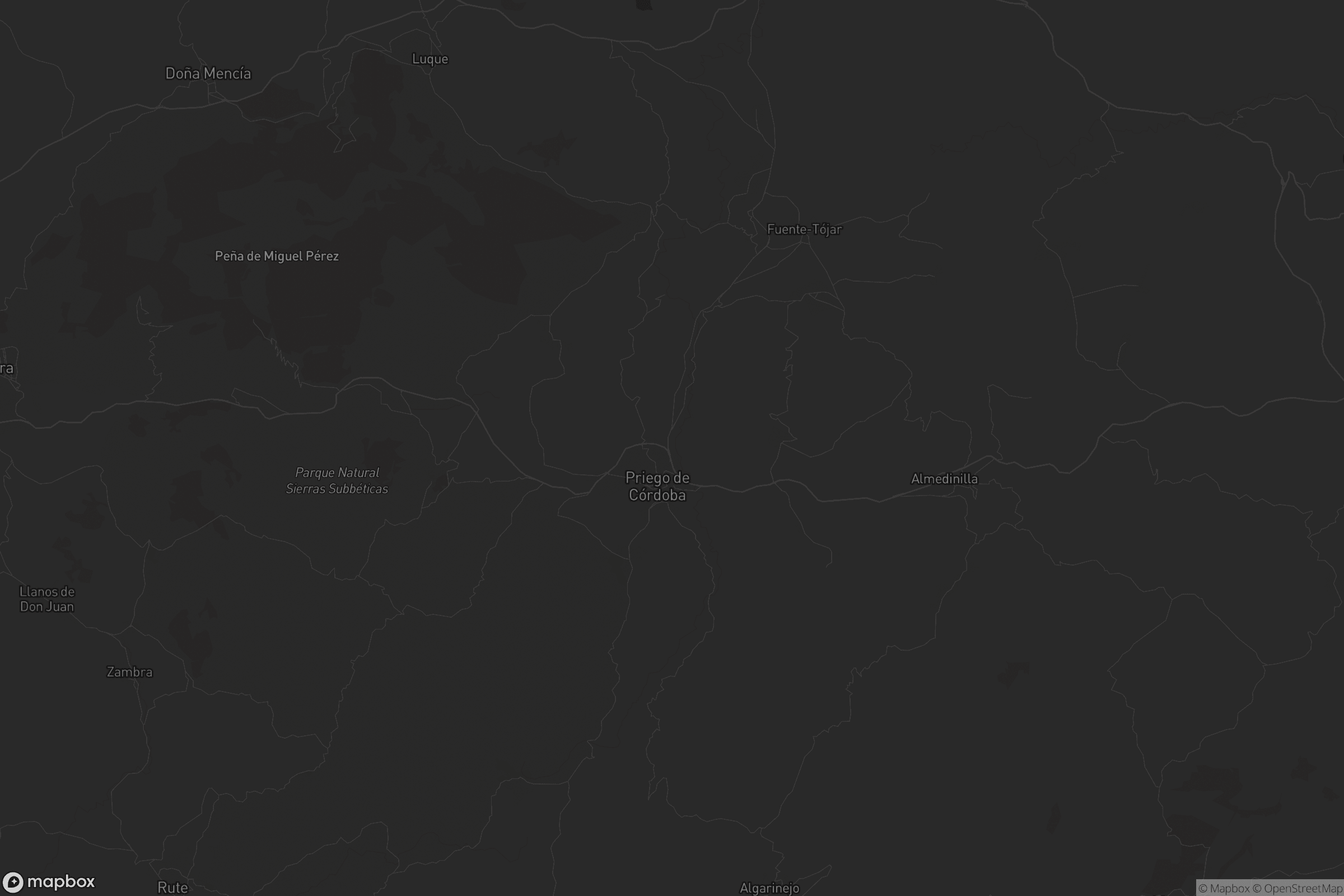 Mapa de Priego de Córdoba