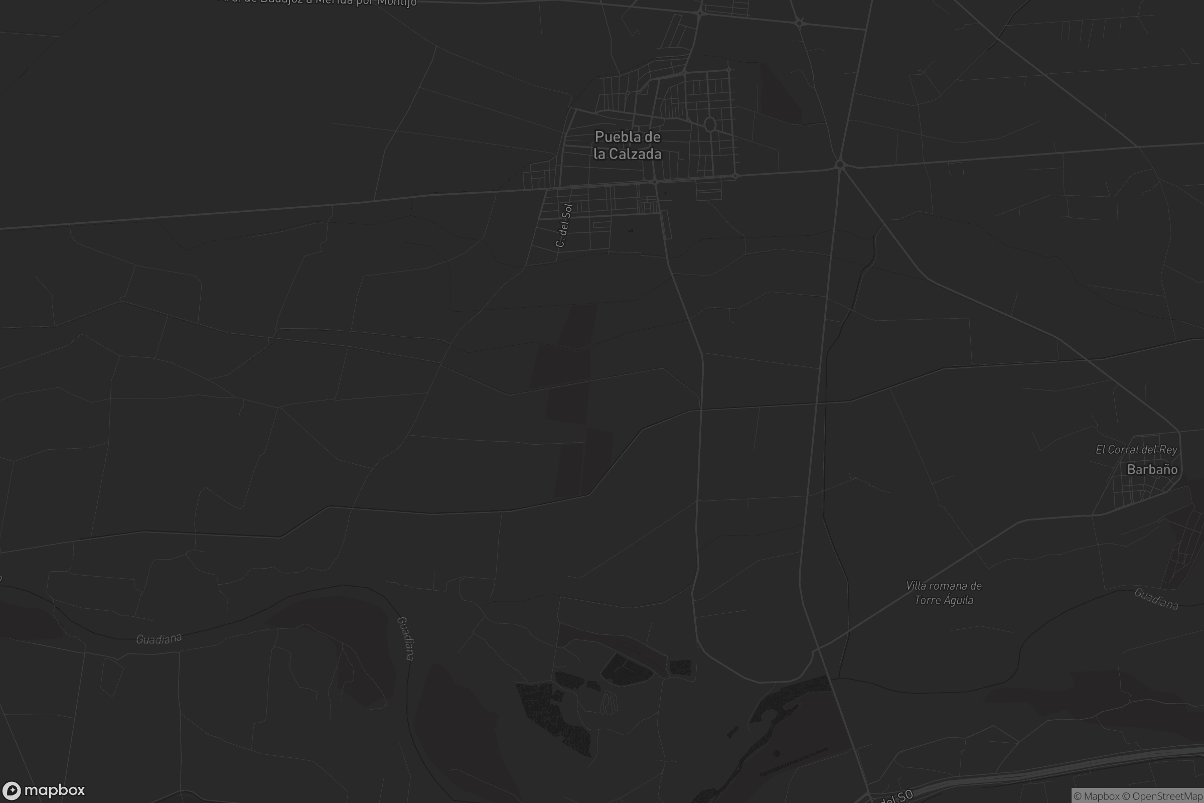 Mapa de Puebla de la Calzada