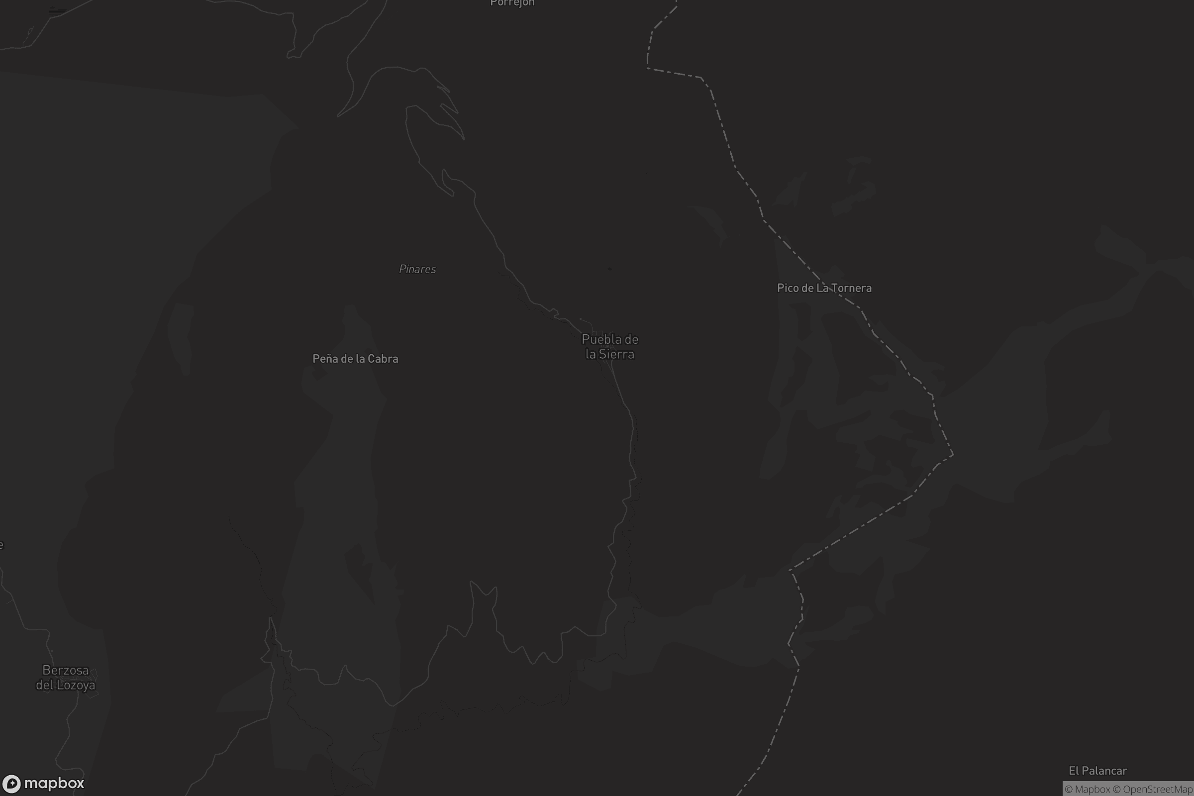 Mapa de Puebla de la Sierra