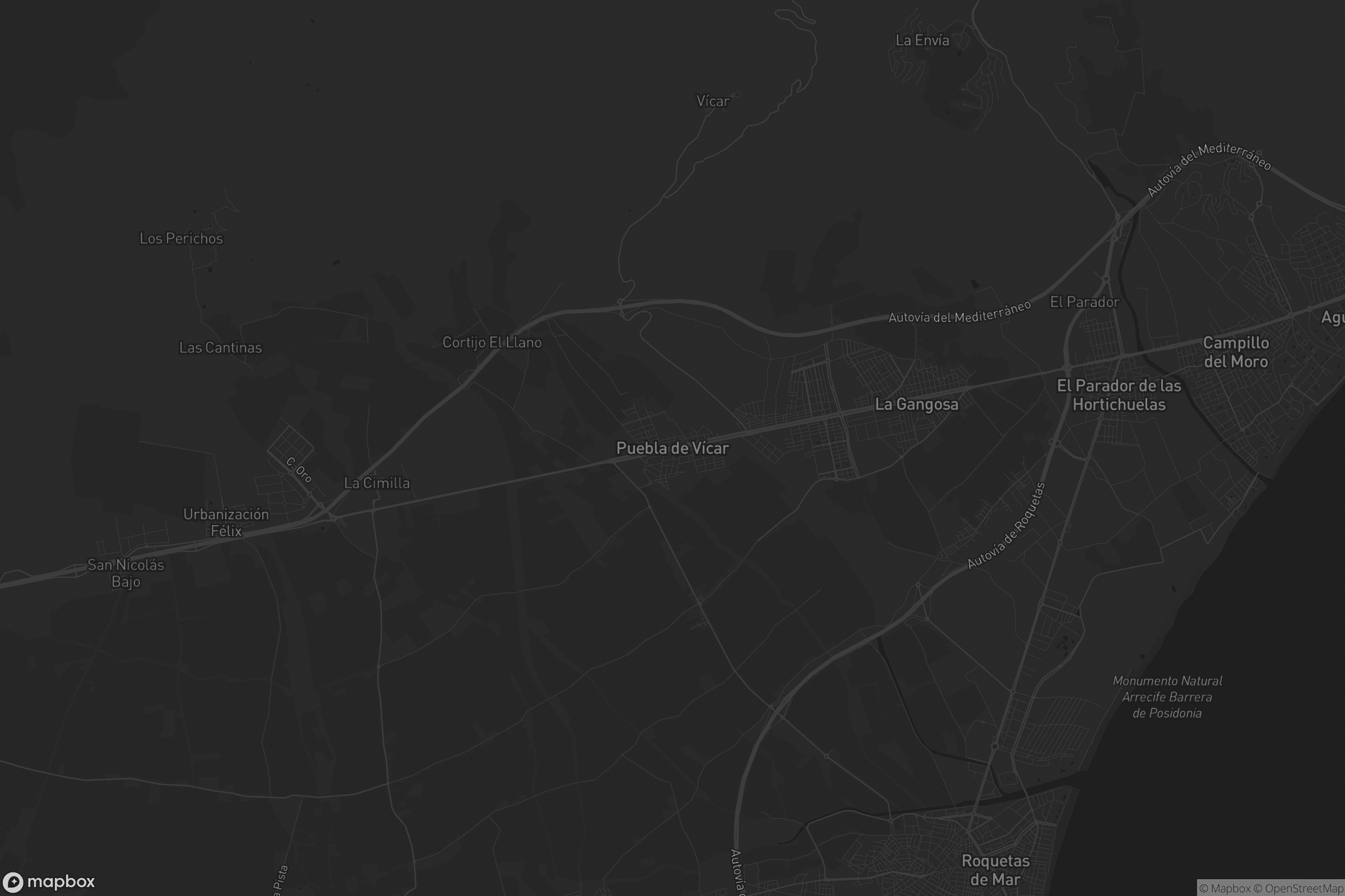 Mapa de Puebla de Vícar