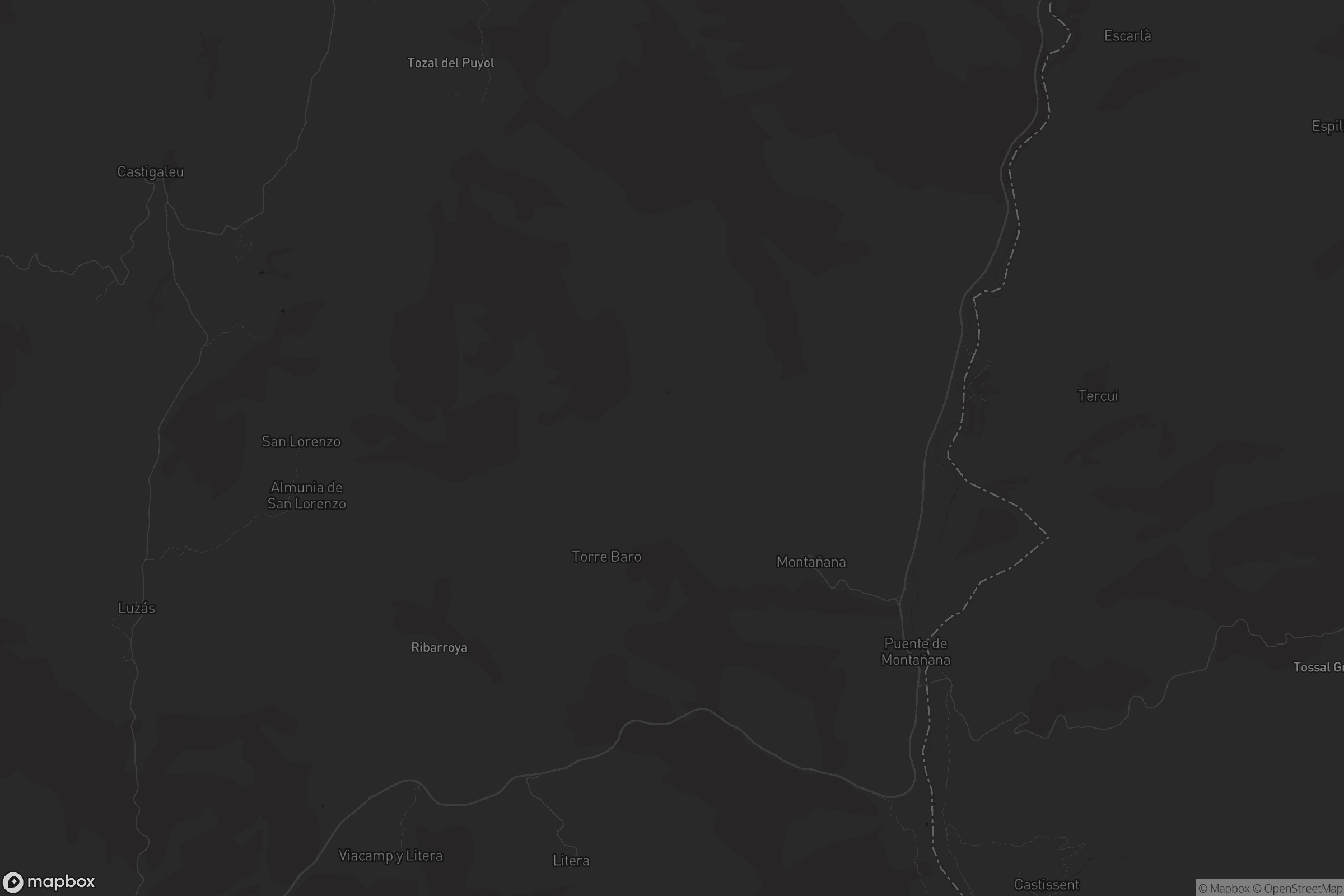 Mapa de Puente de Montañana / Pont de Montanyana